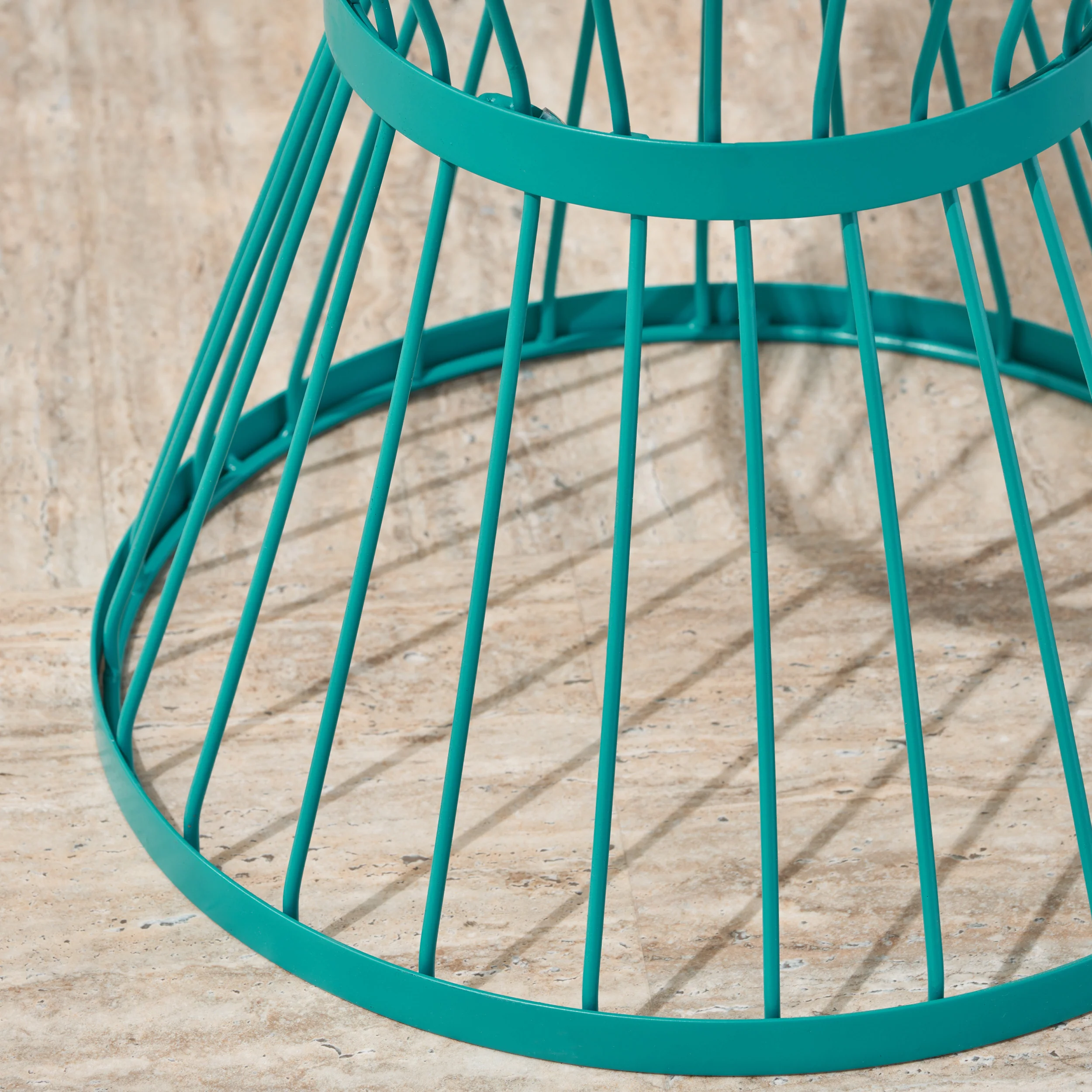Fern Outdoor 16 Inch Iron Side Table - furnishings