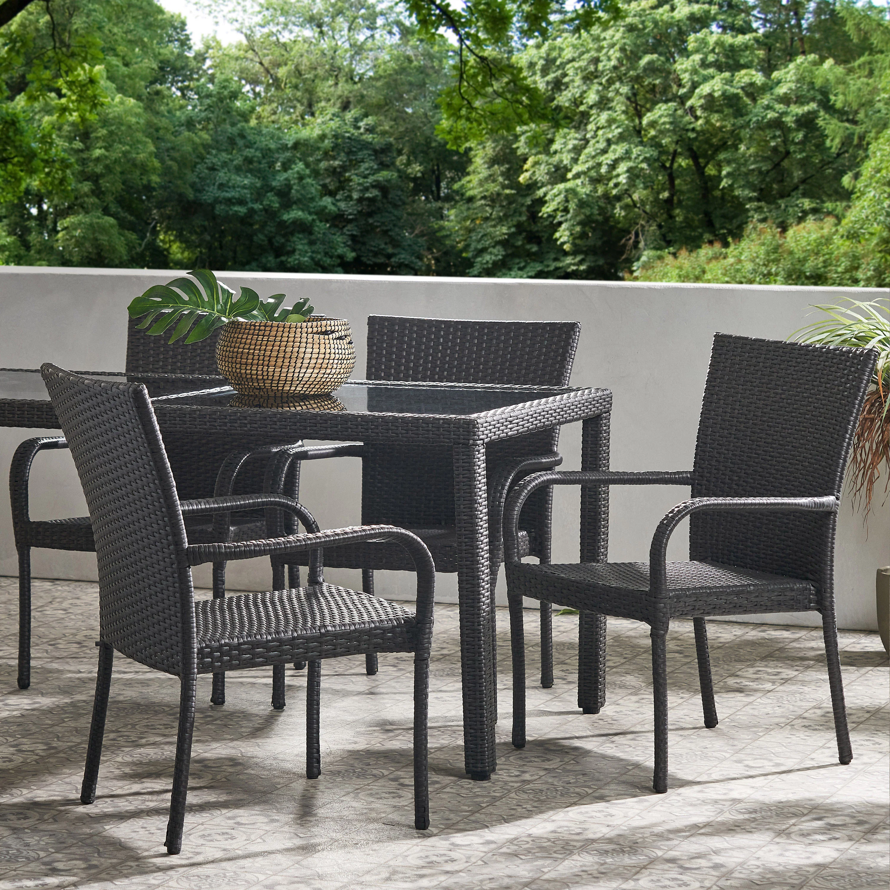 Ferndale Outdoor Wicker Dining Chair - furnishings
