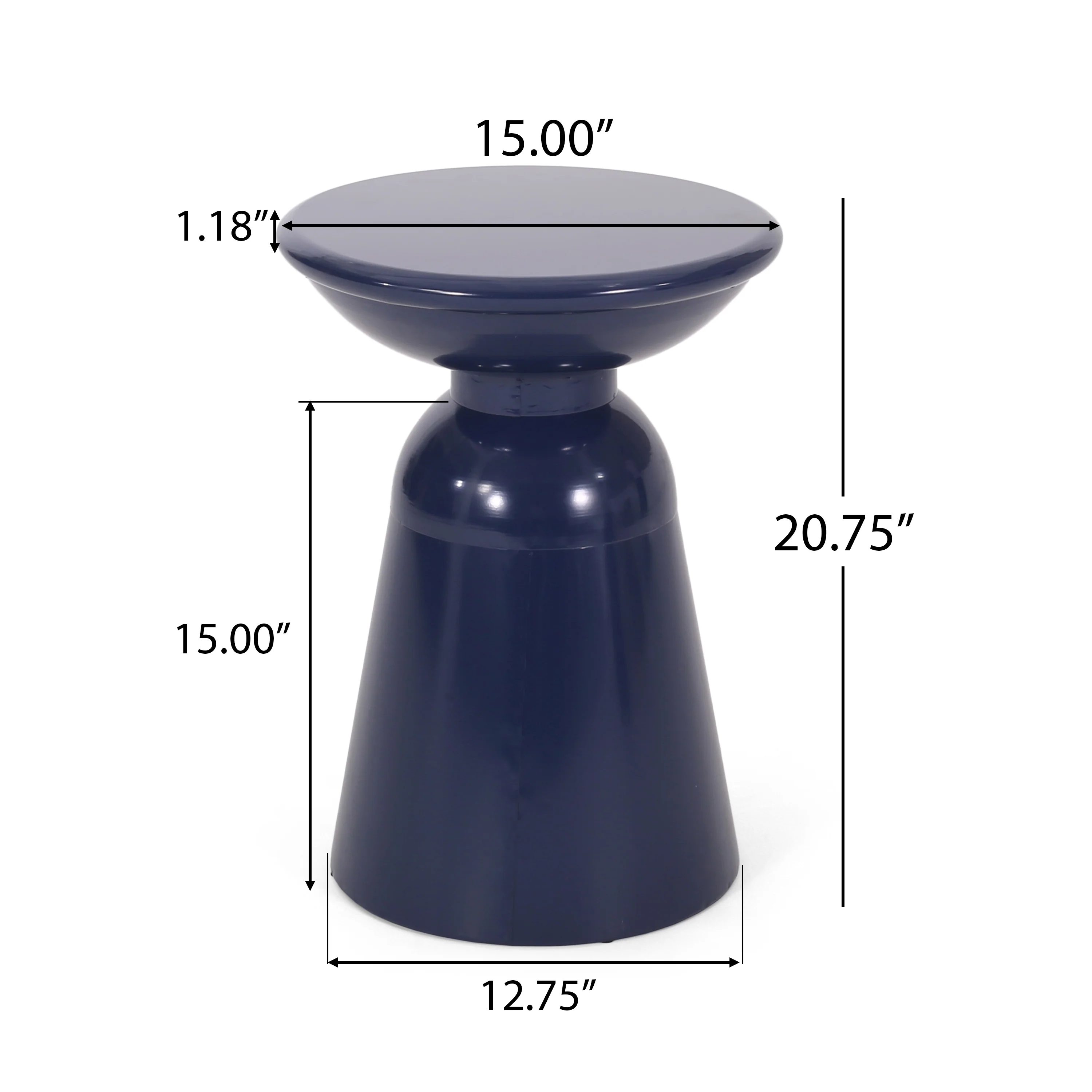 Soto Outdoor Metal Side Table - furnishings