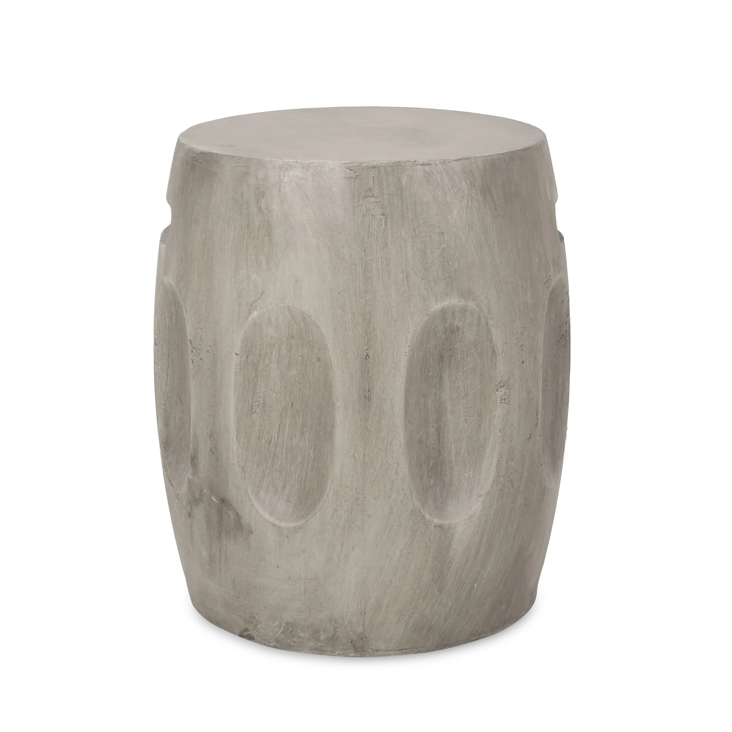 Riggs Outdoor Contemporary Lightweight Concrete Accent Side Table - furnishings