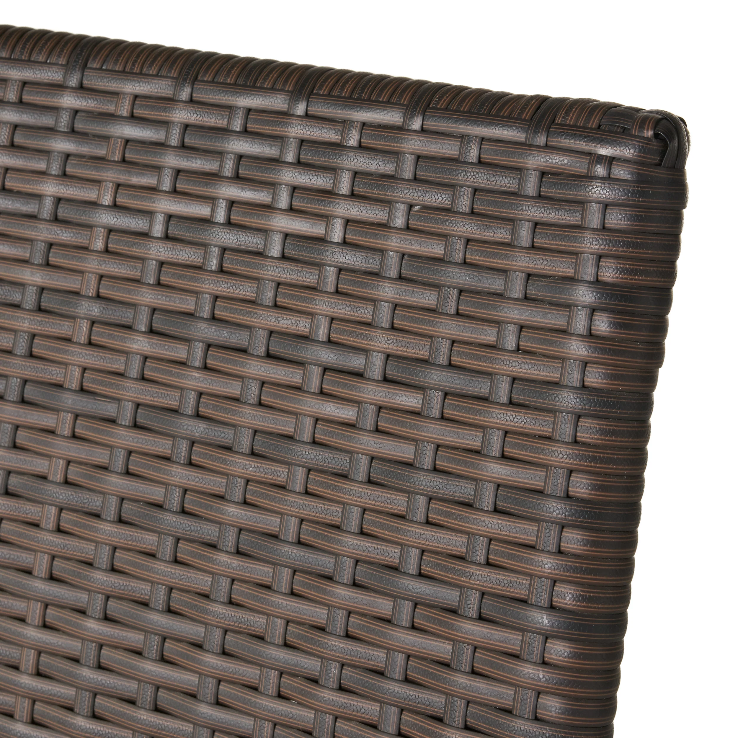 Florianopolis Brown Wicker Stacking Chairs (Set of 4) - furnishings