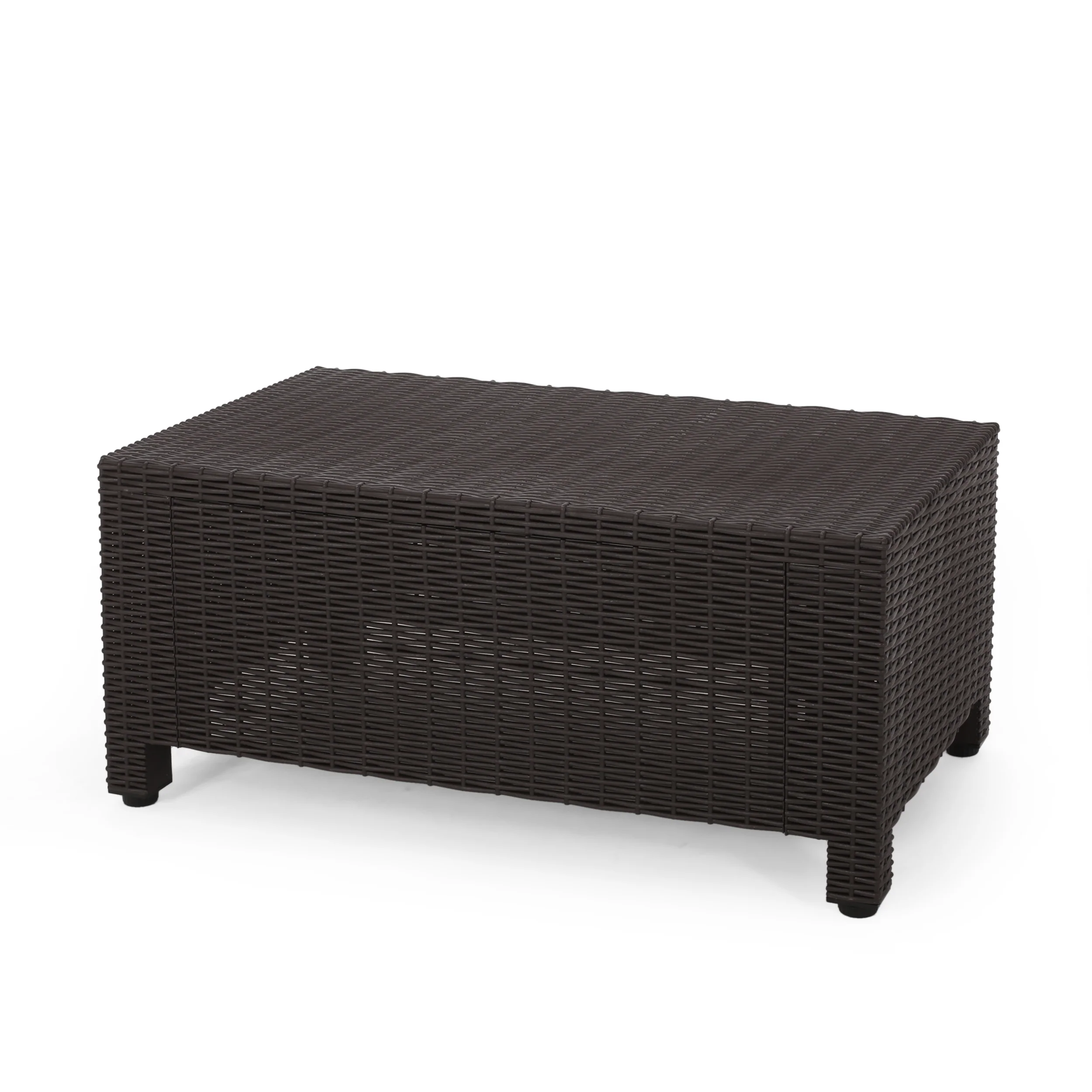 Farirra Outdoor Faux Wicker 8 Seater Chat Set with Cushions - furnishings