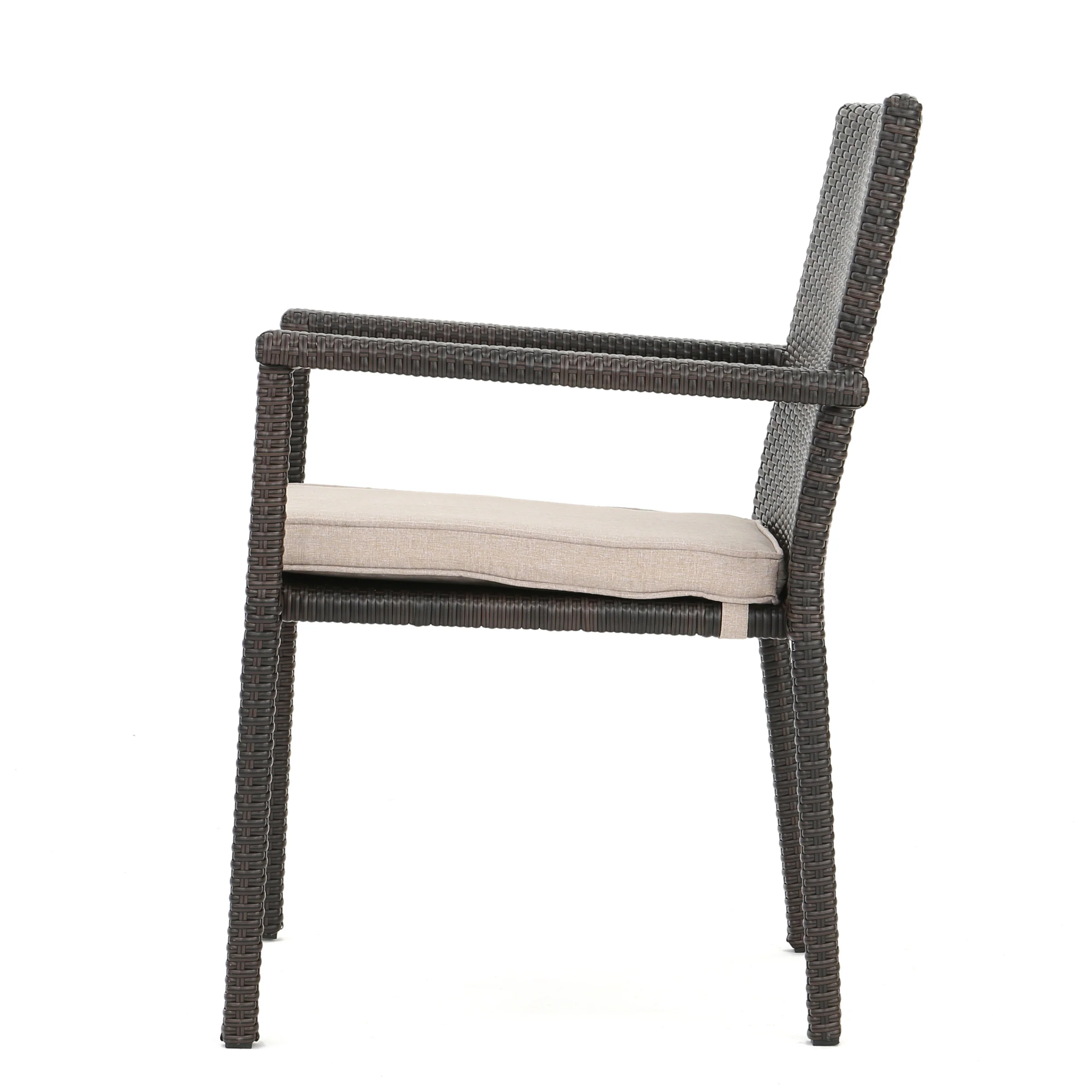 San Tropez Outdoor Dining Chairs with Water Resistant Cushions (Set of 4) - furnishings