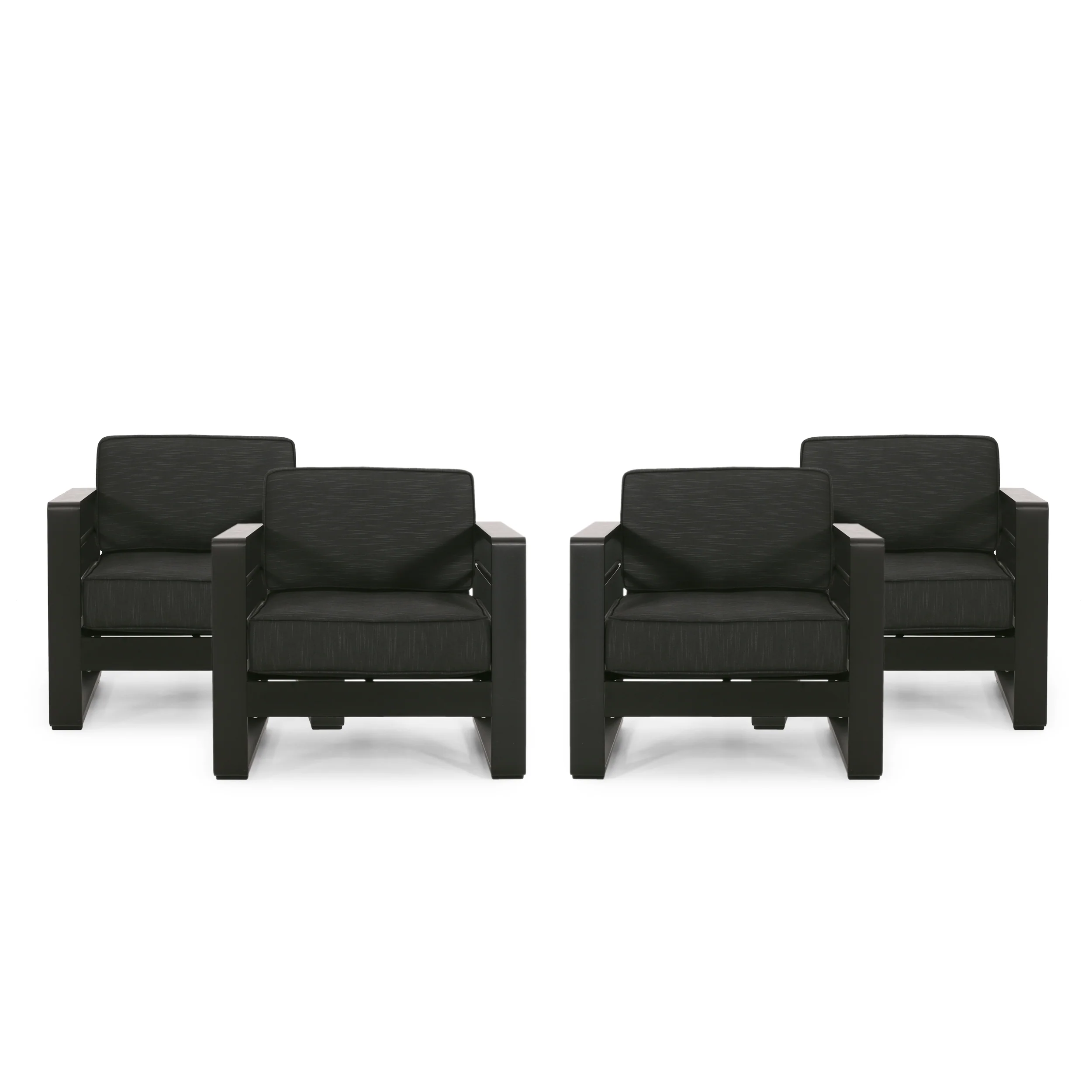 Gadd Outdoor Aluminum Club Chairs (Set of 4) - furnishings