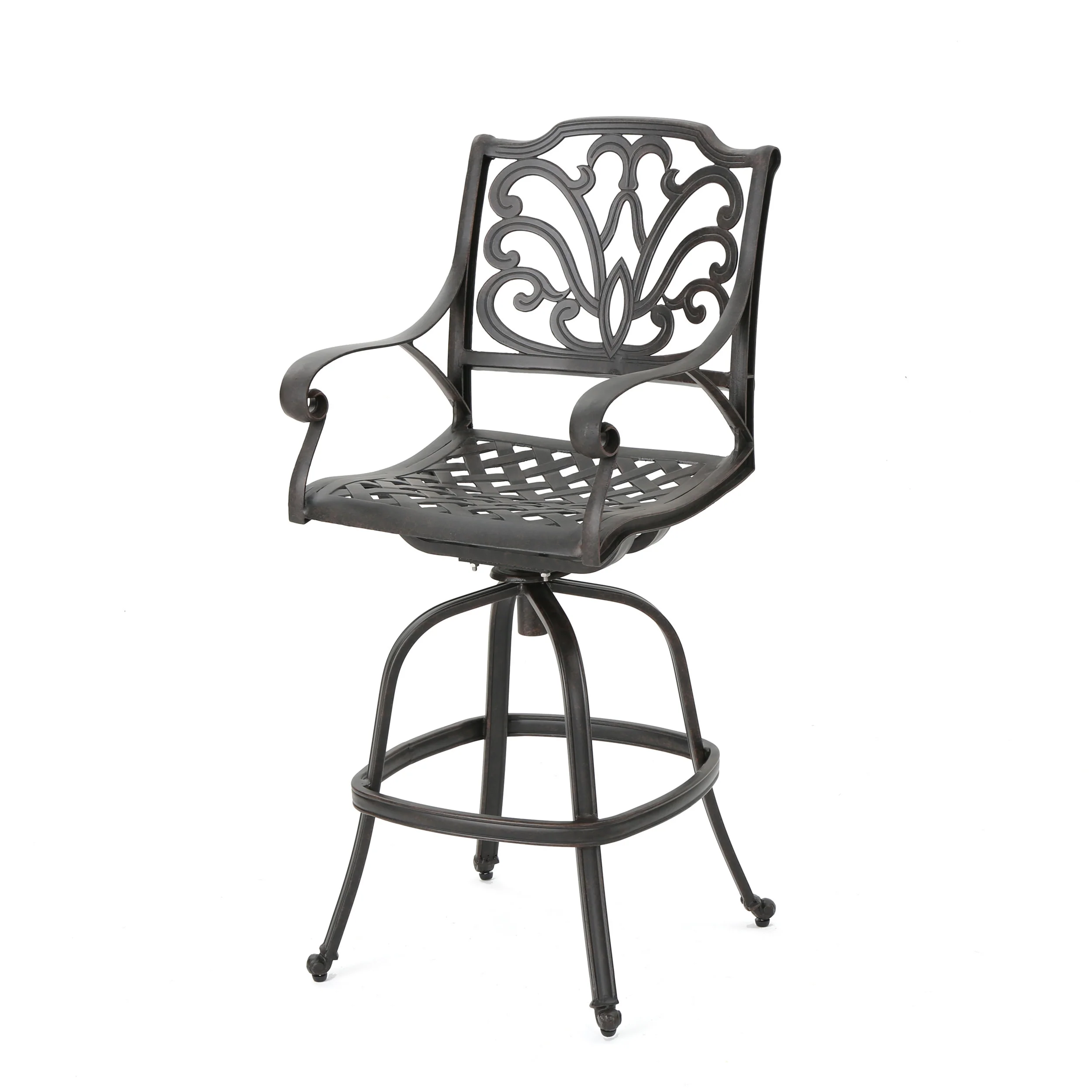 Fonzo Outdoor Aluminum Barstool - furnishings