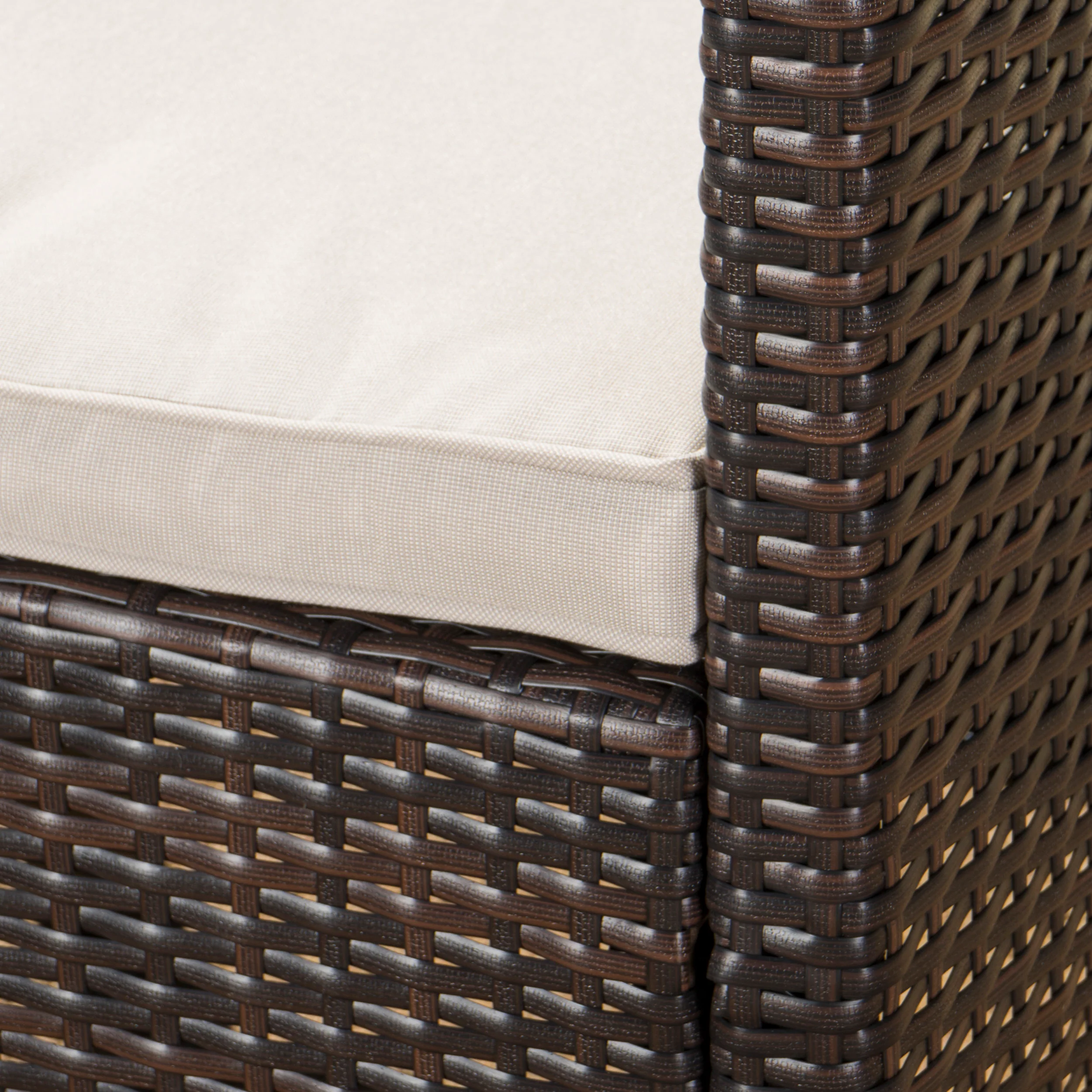 Cyrus Outdoor Wicker Dining Chairs with Water Resistant Cushions (Set of 2) - furnishings