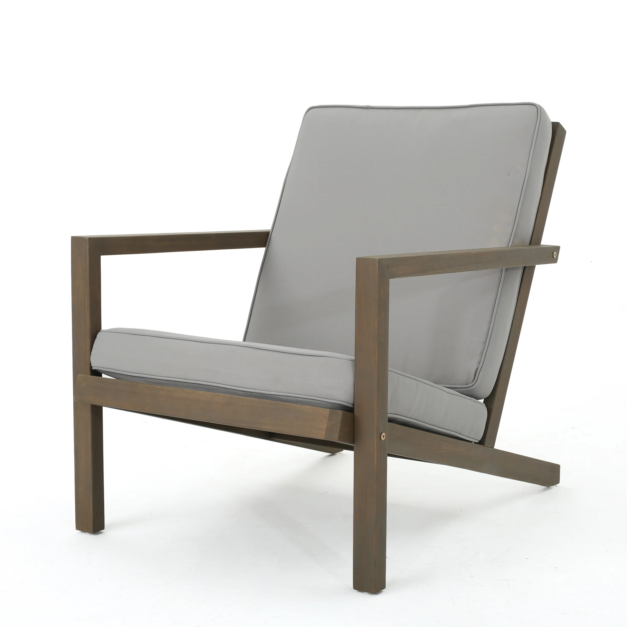Lester Outdoor 6 Seater Acacia Wood Extended Chat Set - furnishings