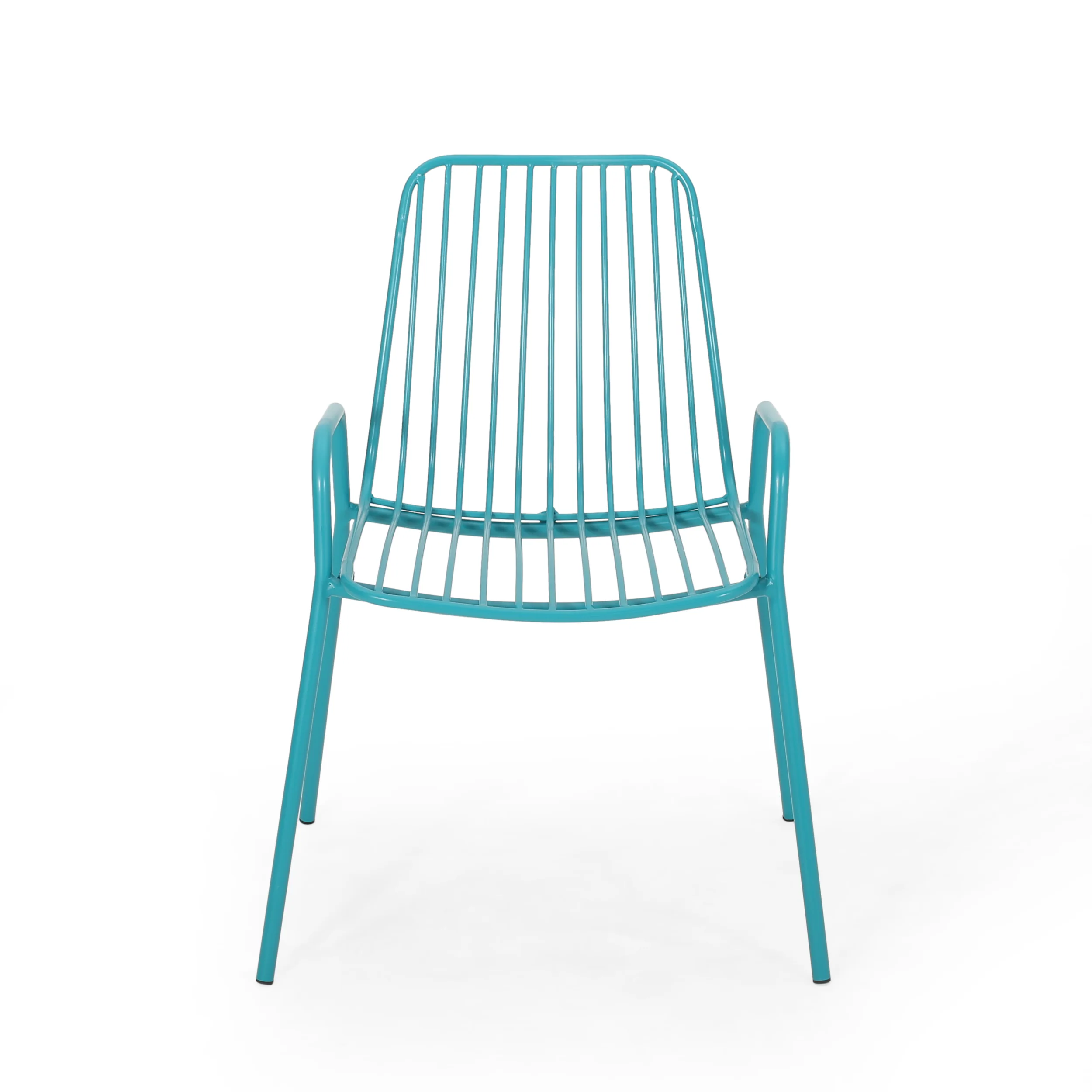Ashwood Outdoor Modern Iron 2 Seater Chat Set - furnishings