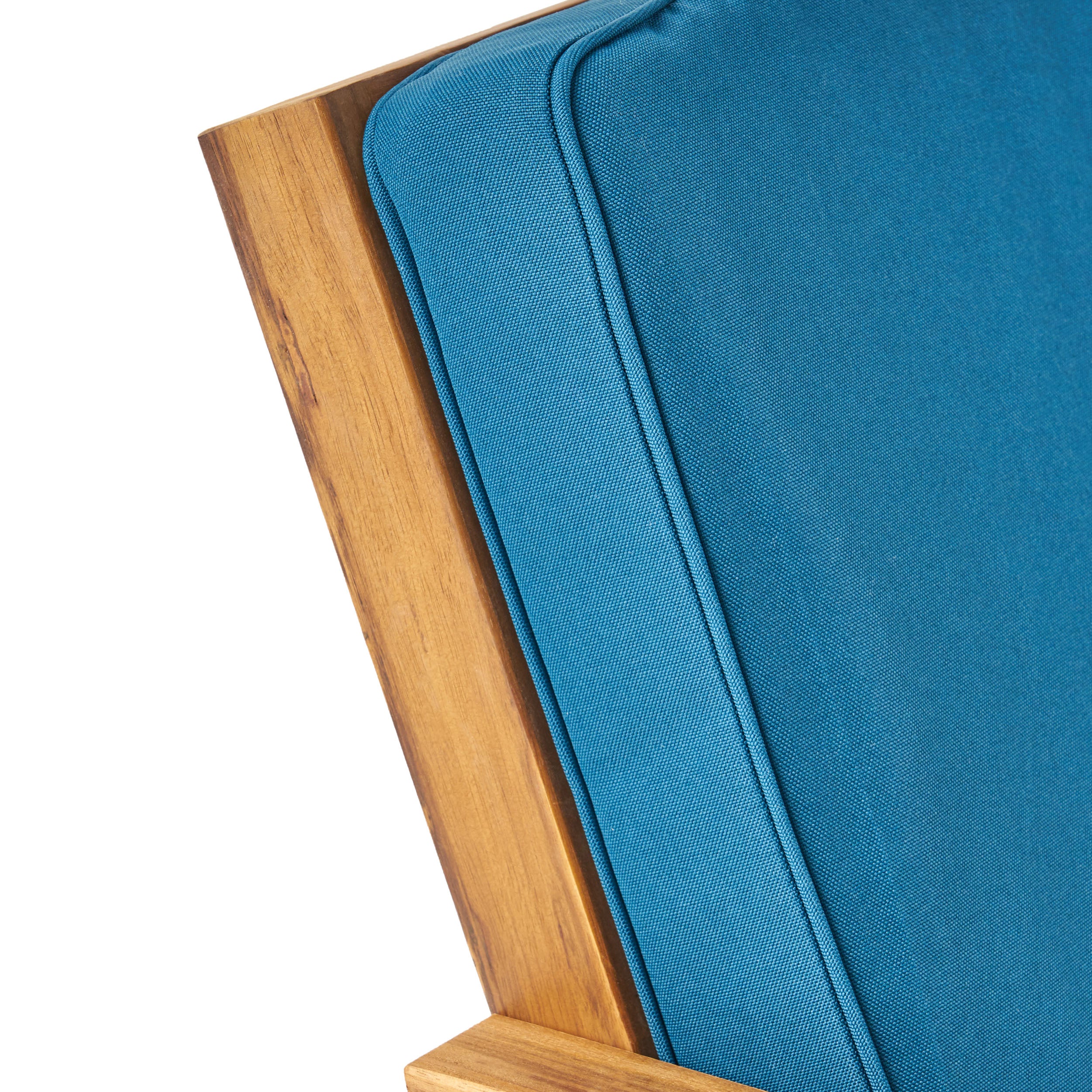 Nick Outdoor 6 Seater Acacia Wood Extended Chat Set - furnishings