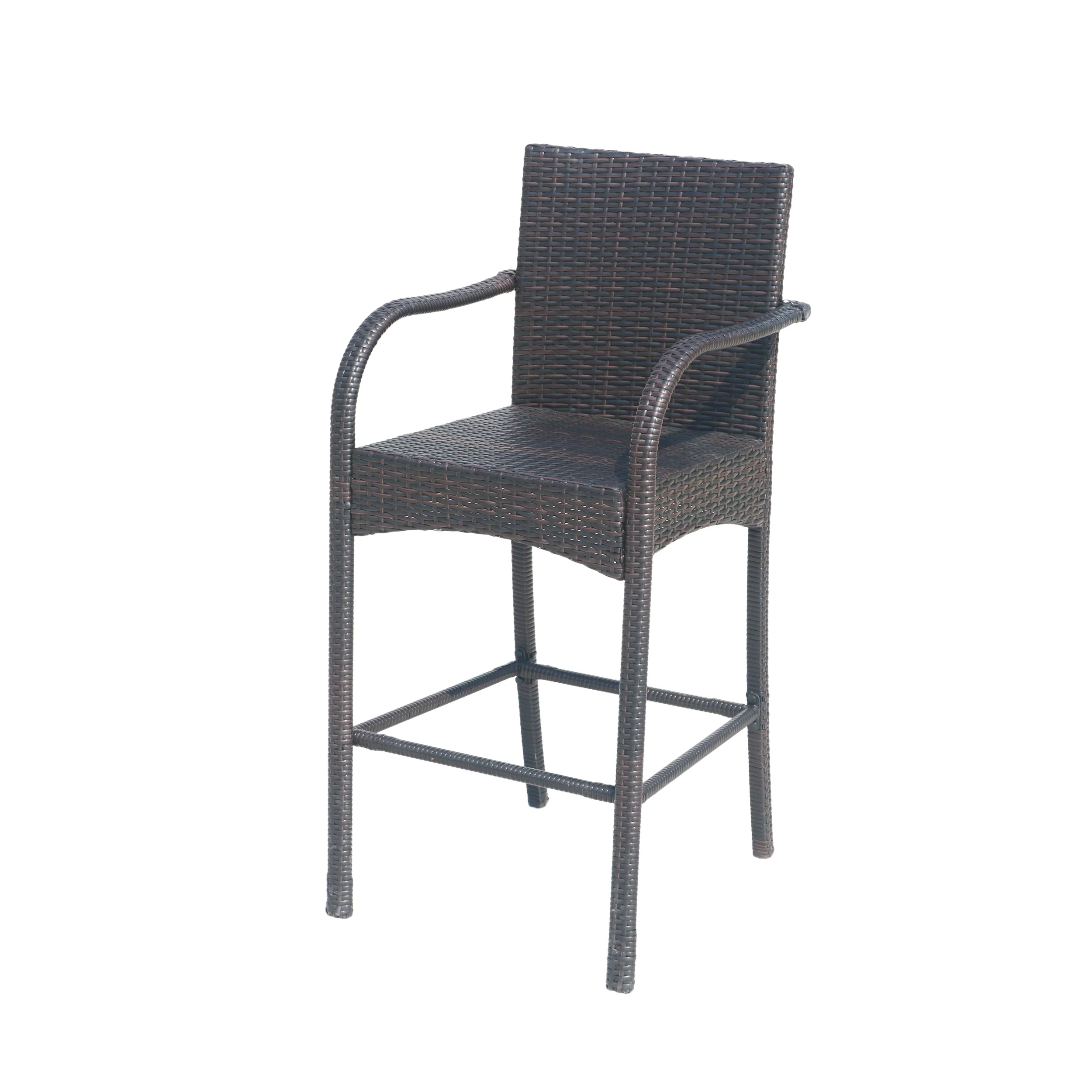 Iremide Outdoor Wicker Barstool Chair (Set of 2) - furnishings