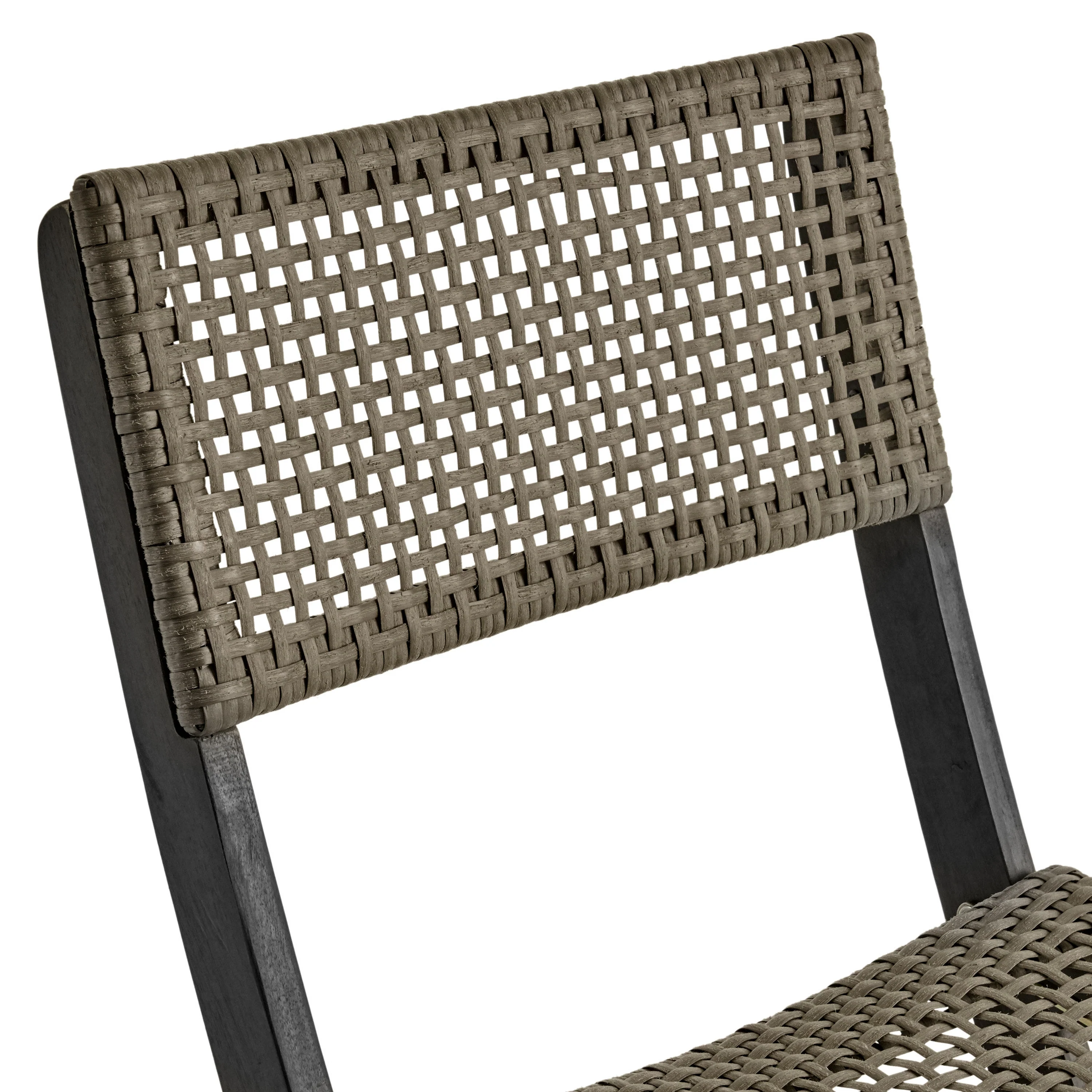 Truda Outdoor Acacia Wood Wicker Foldable Bistro Set with Chairs and Table - furnishings