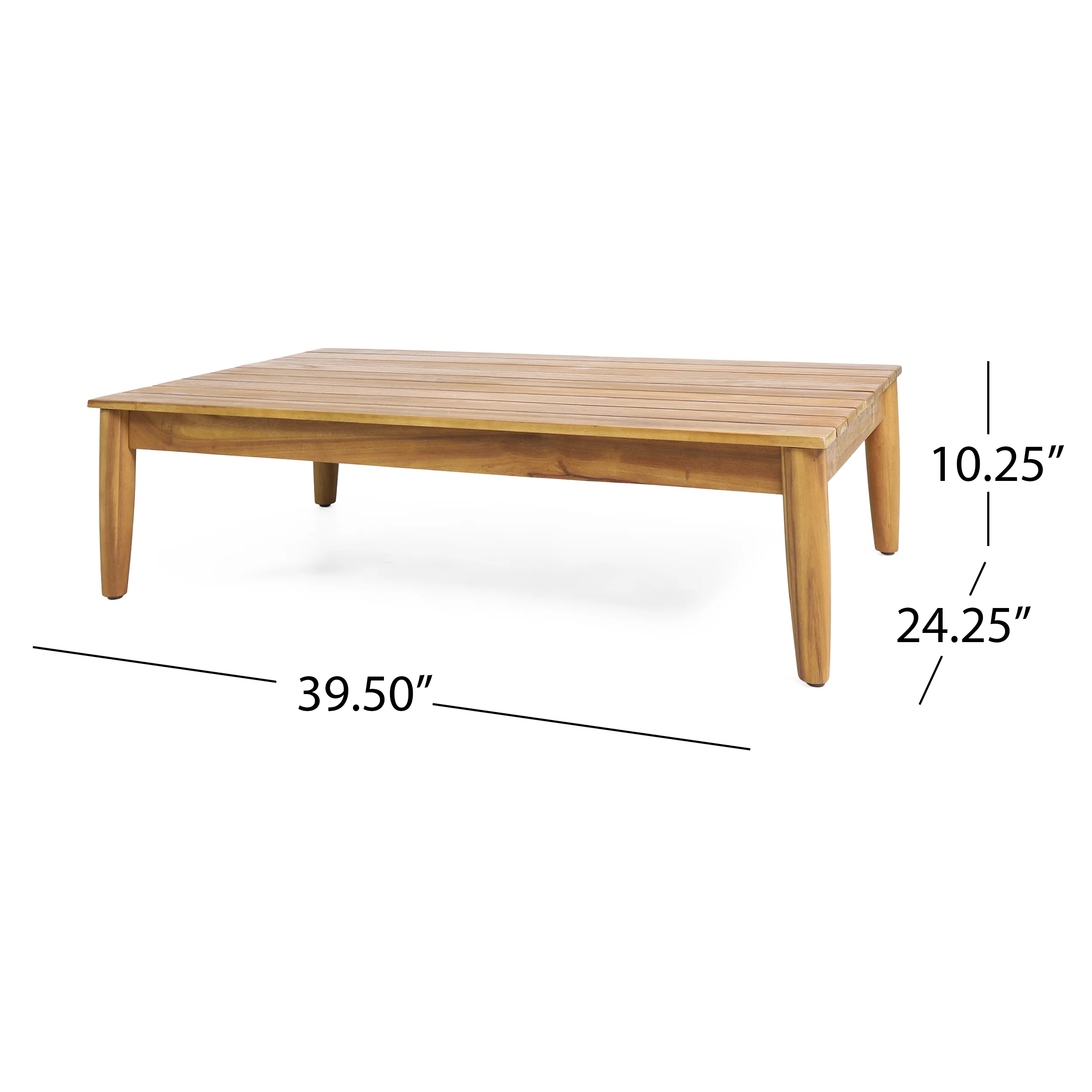 Plumb Outdoor Acacia Wood Coffee Table - furnishings