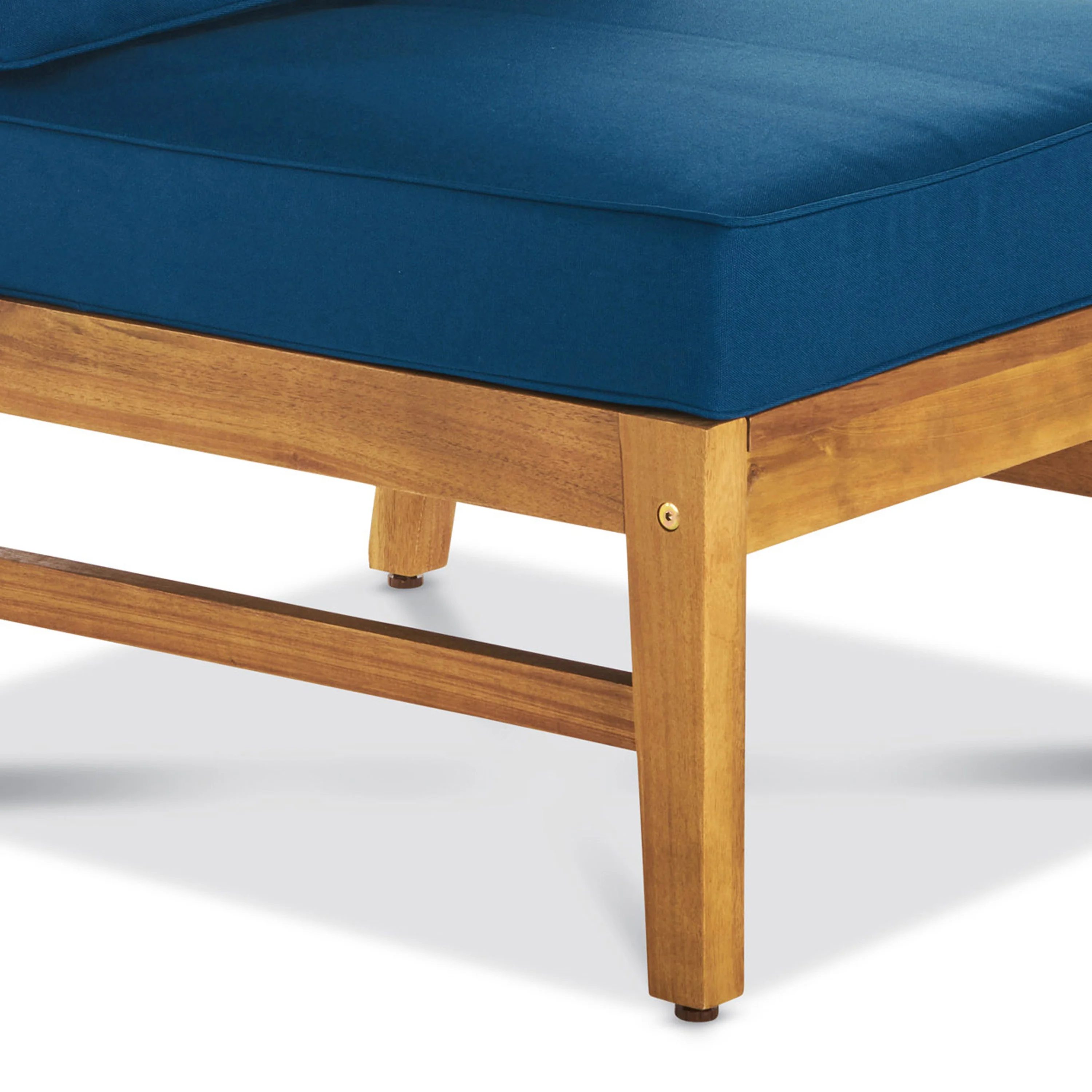 Scarlett Outdoor 8 Seat Teak Finished Acacia Wood Sectional Sofa and Table Set - furnishings