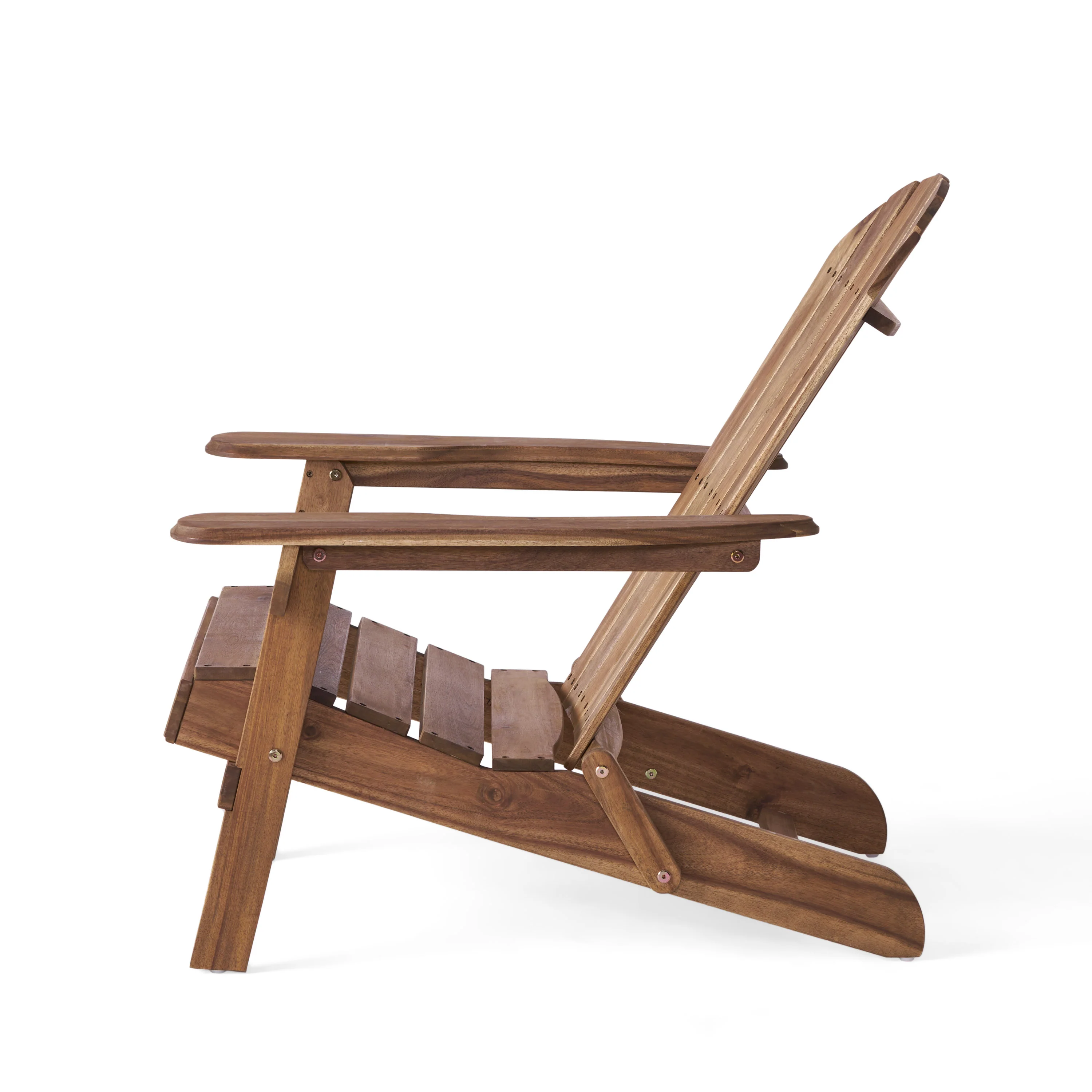 Milan Outdoor Acacia Wood Folding Adirondack Chair - furnishings