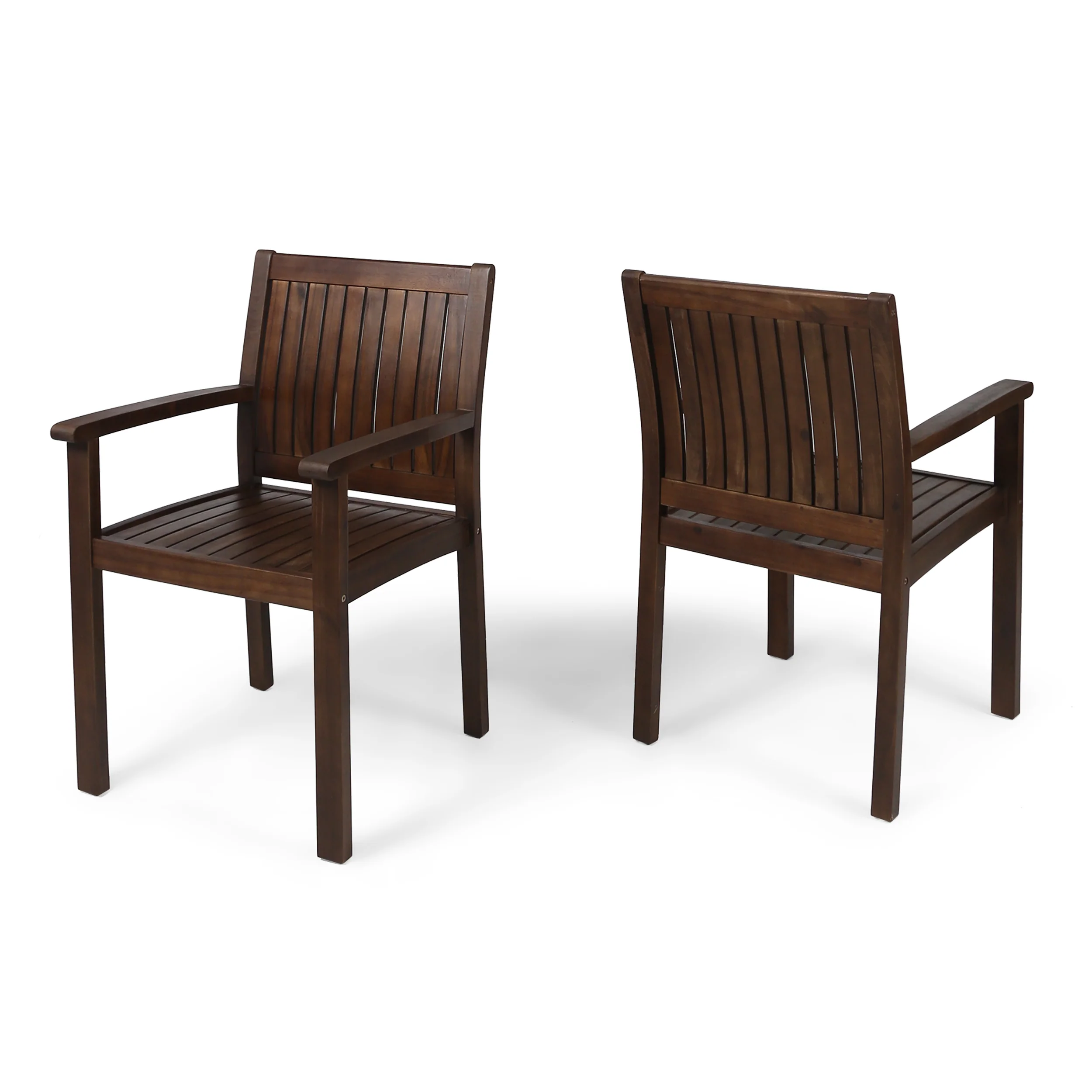 Kylan Outdoor Acacia Wood Dining Chairs (Set of 2) - furnishings
