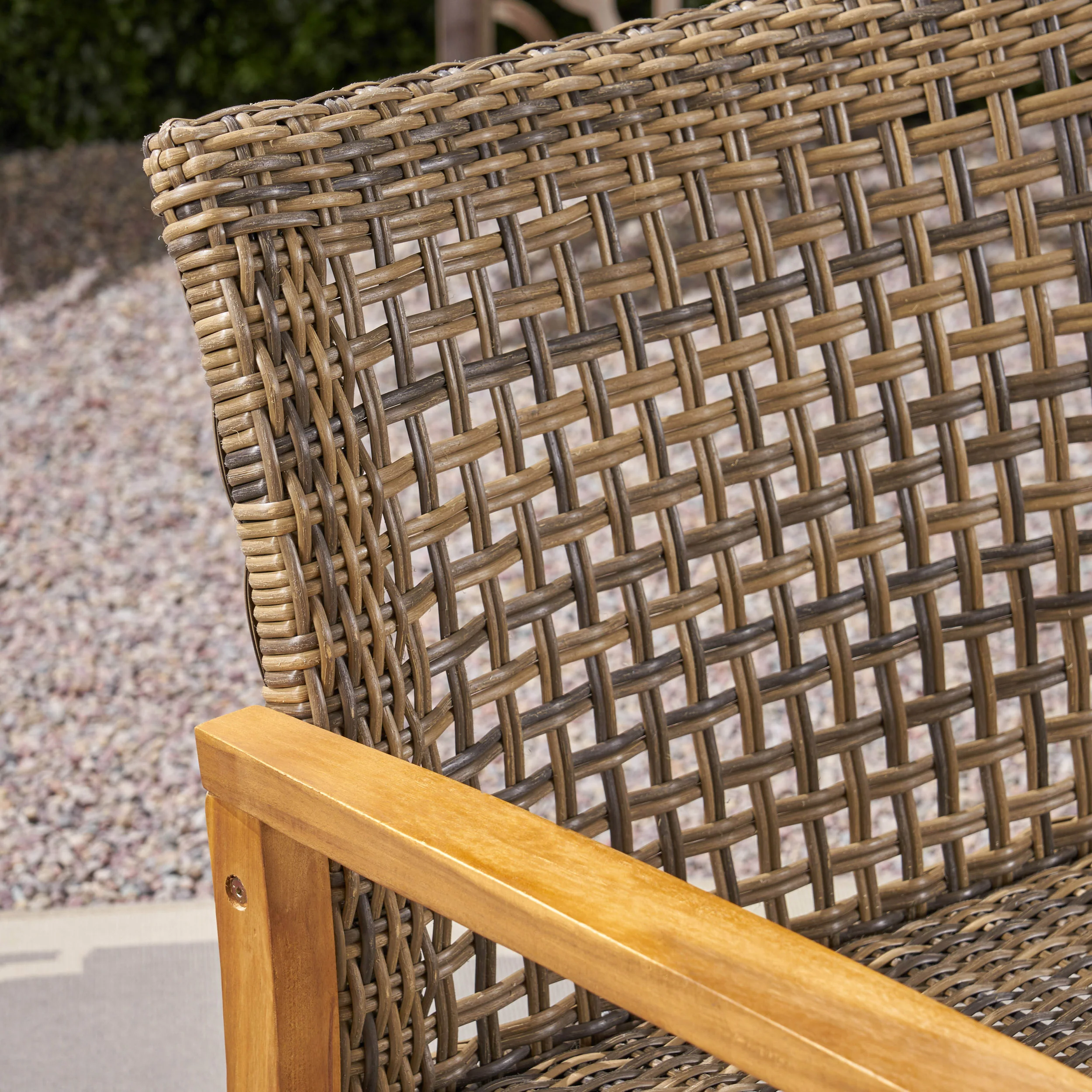 Alyssa Outdoor 6 Piece Sofa and Loveseat Chat Set - furnishings