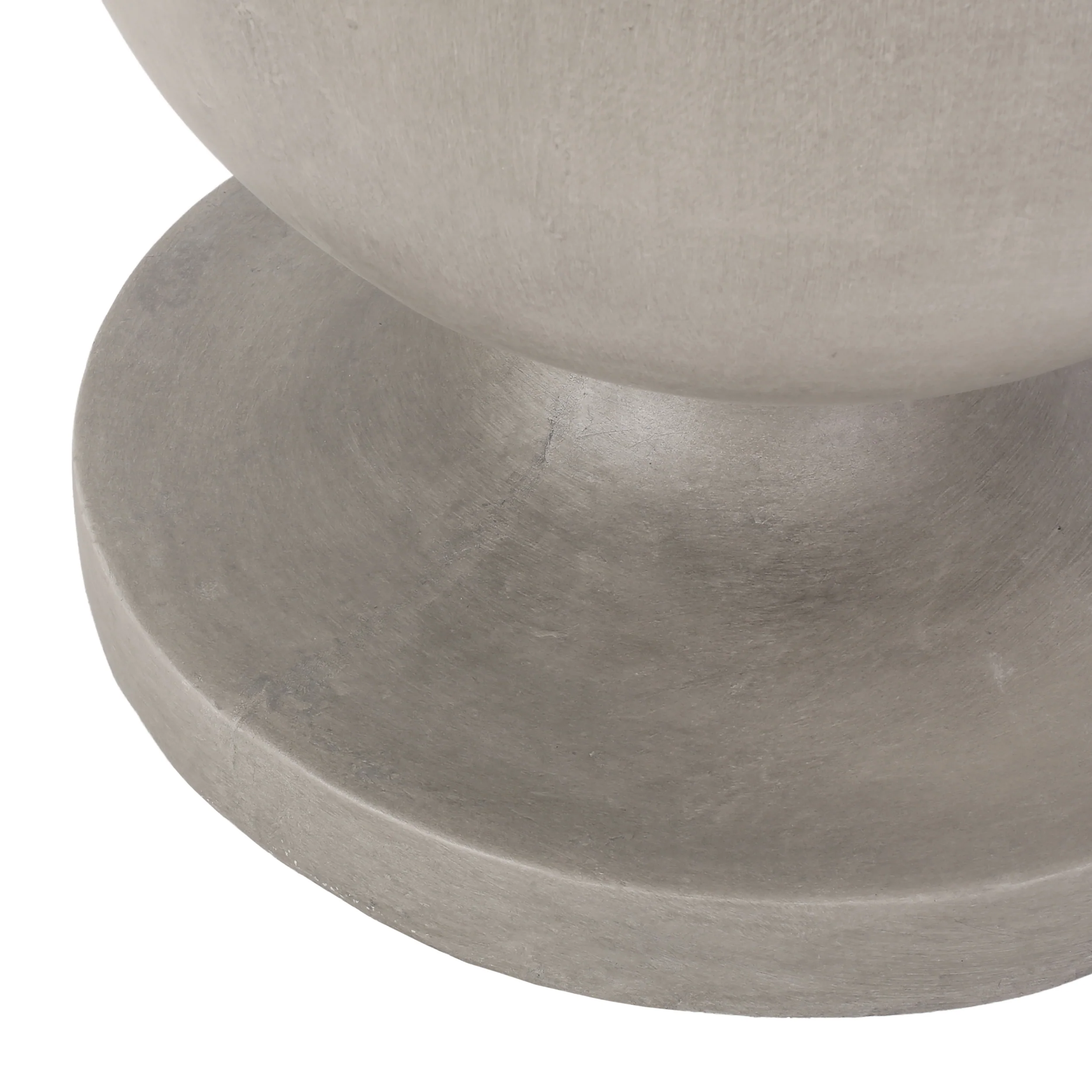 Gaudet Outdoor Lightweight Concrete Side Table, Concrete Finish - furnishings