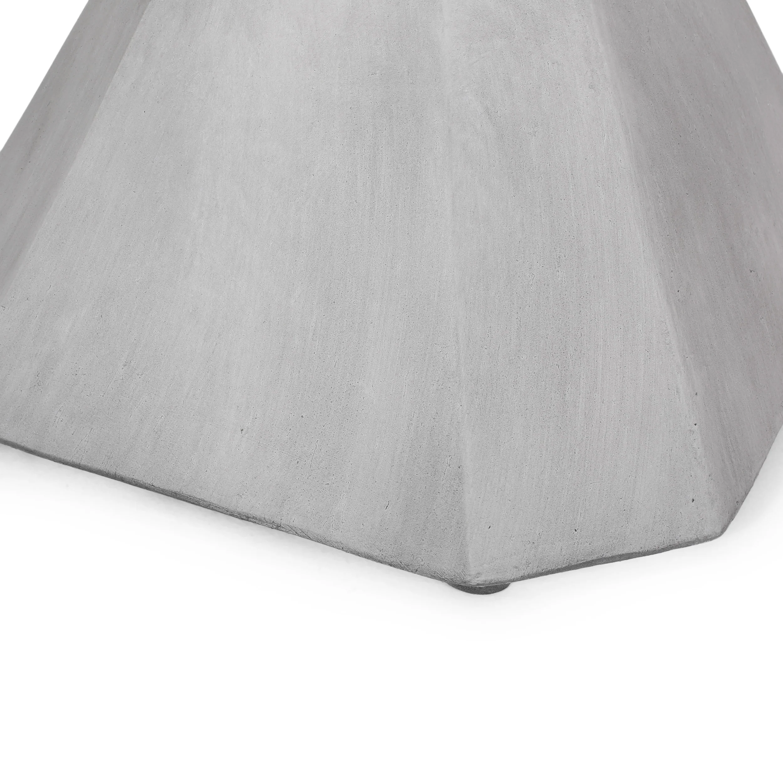 Noyes Outdoor Lightweight Concrete Side Table, Concrete Finish - furnishings