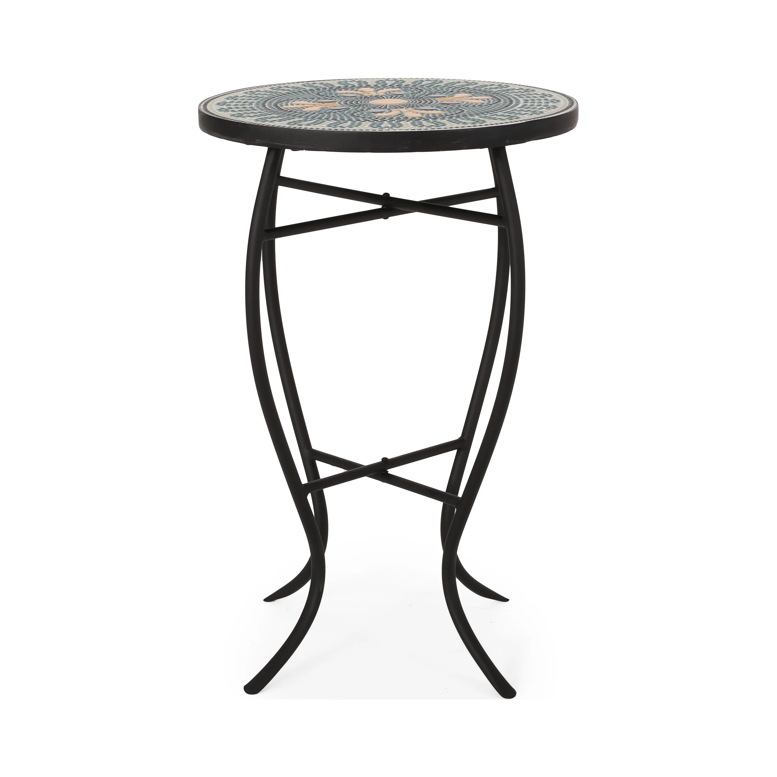 Jaki Outdoor Side Table with Tile Top - furnishings