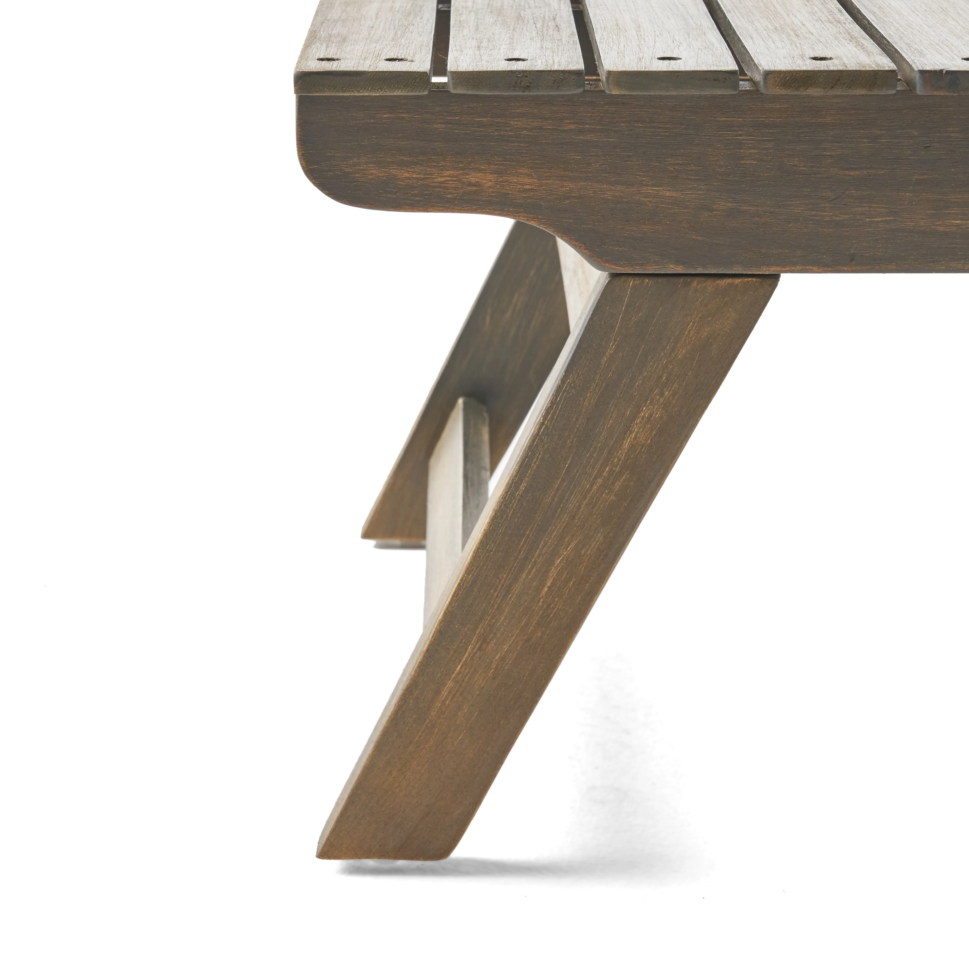 Rosalind Outdoor 2 Seater Acacia Wood Club Chairs and Side Table Set - furnishings