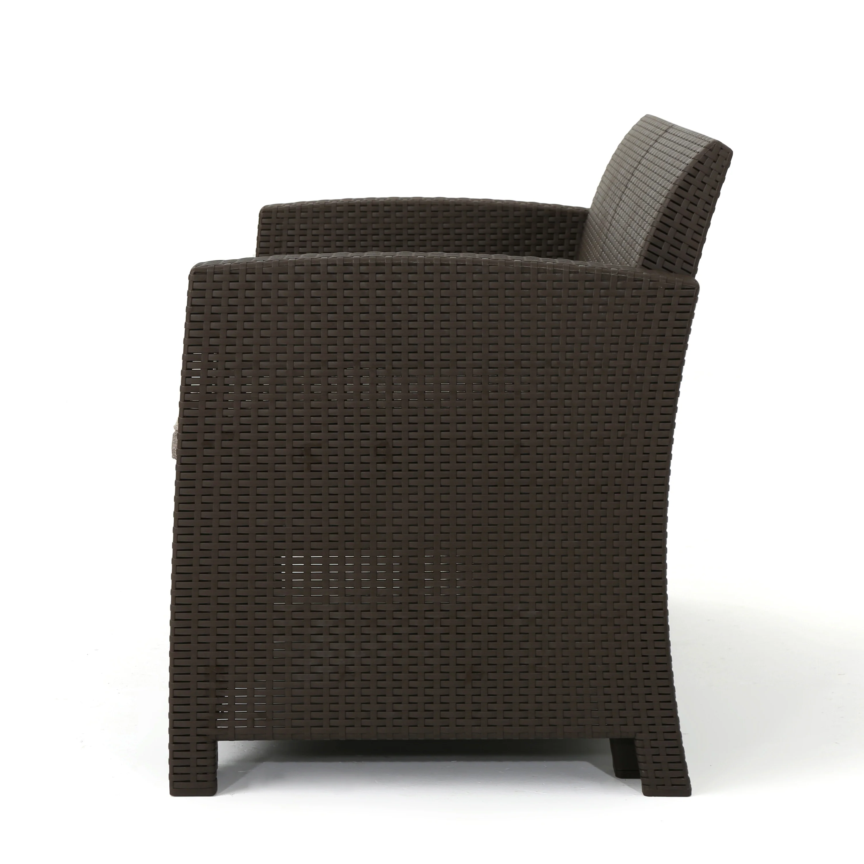 Ellie Outdoor Faux Wicker Club Chair - furnishings