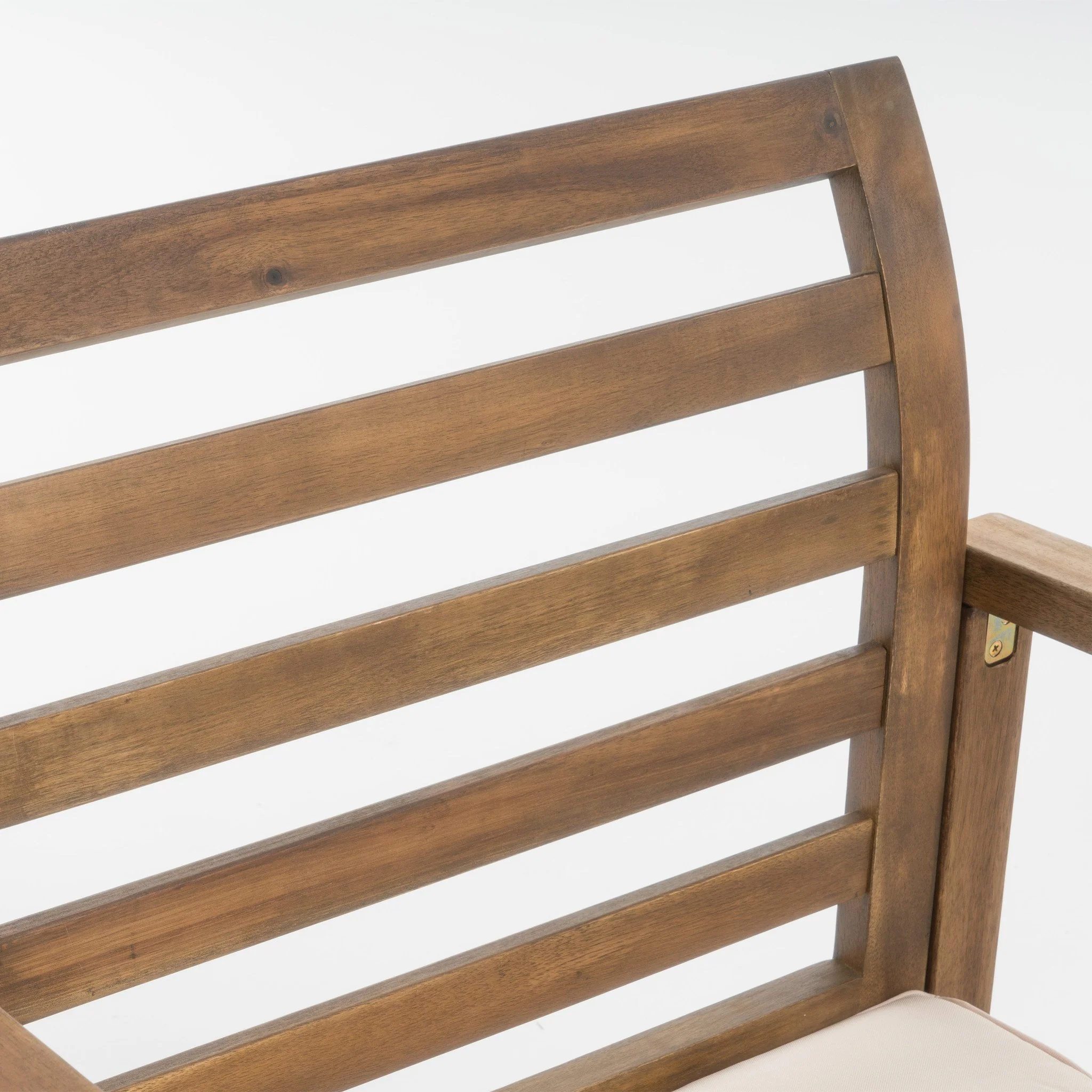 Eveleigh Coastal Outdoor Natural Stained Acacia Wood Club Chair (Set of 2) - furnishings
