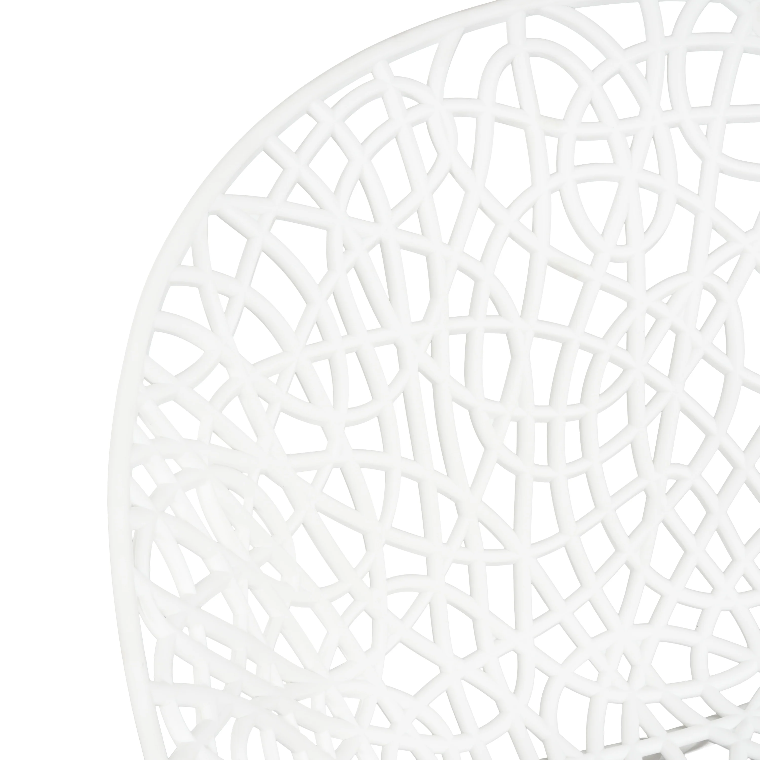 Dahliae Outdoor Patio Dining Chairs, Iron & Plastic, Set of 2 - furnishings
