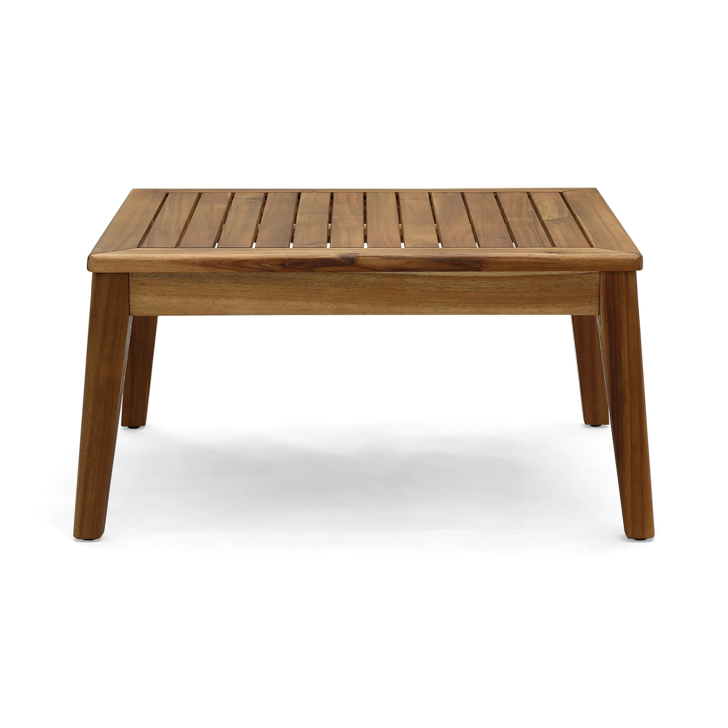 Ray Outdoor Acacia Wood 10 Seater Sectional Sofa Set with Two Coffee Tables - furnishings