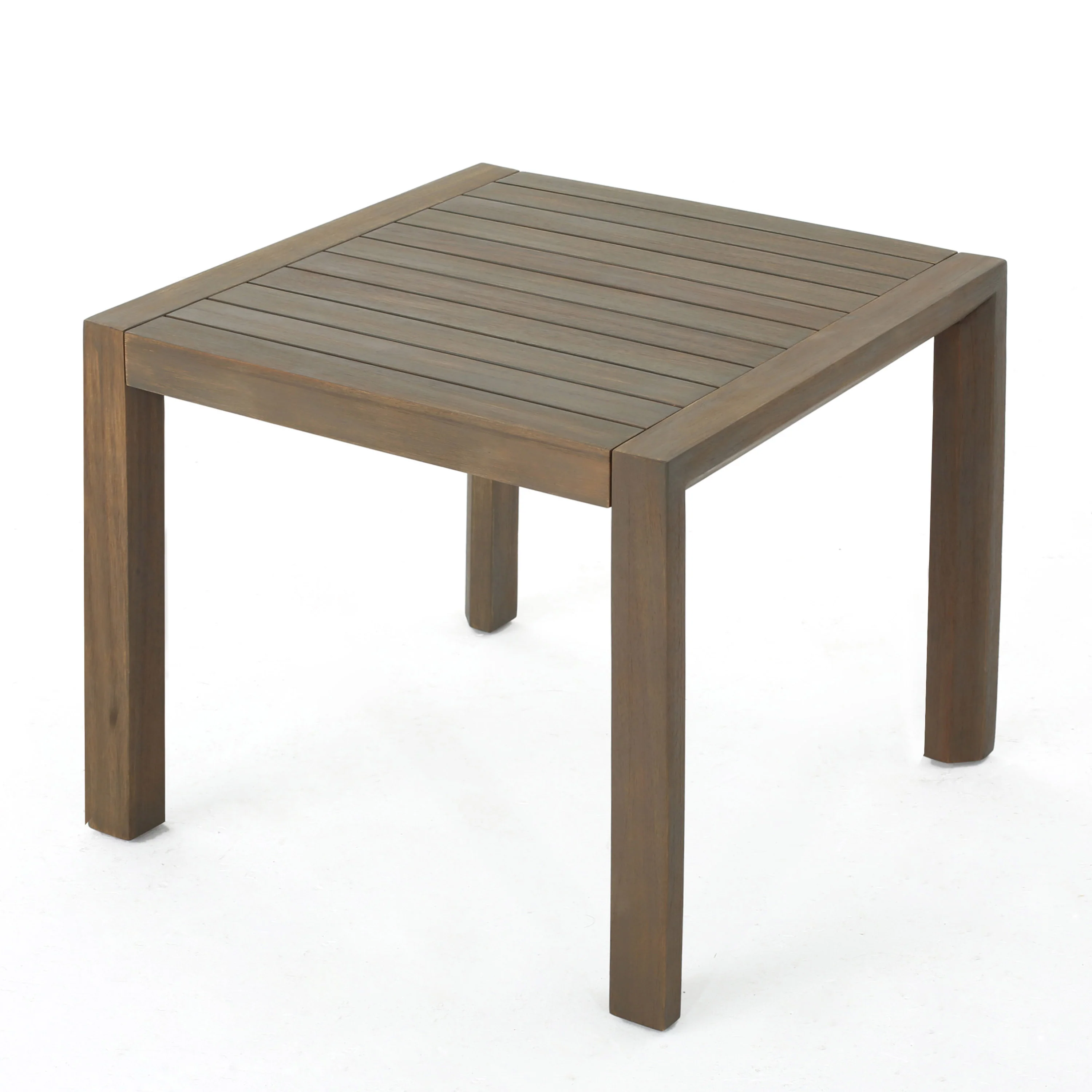 Ludwig Outdoor Acacia Wood 3 Piece Chat Set with Cushions - furnishings