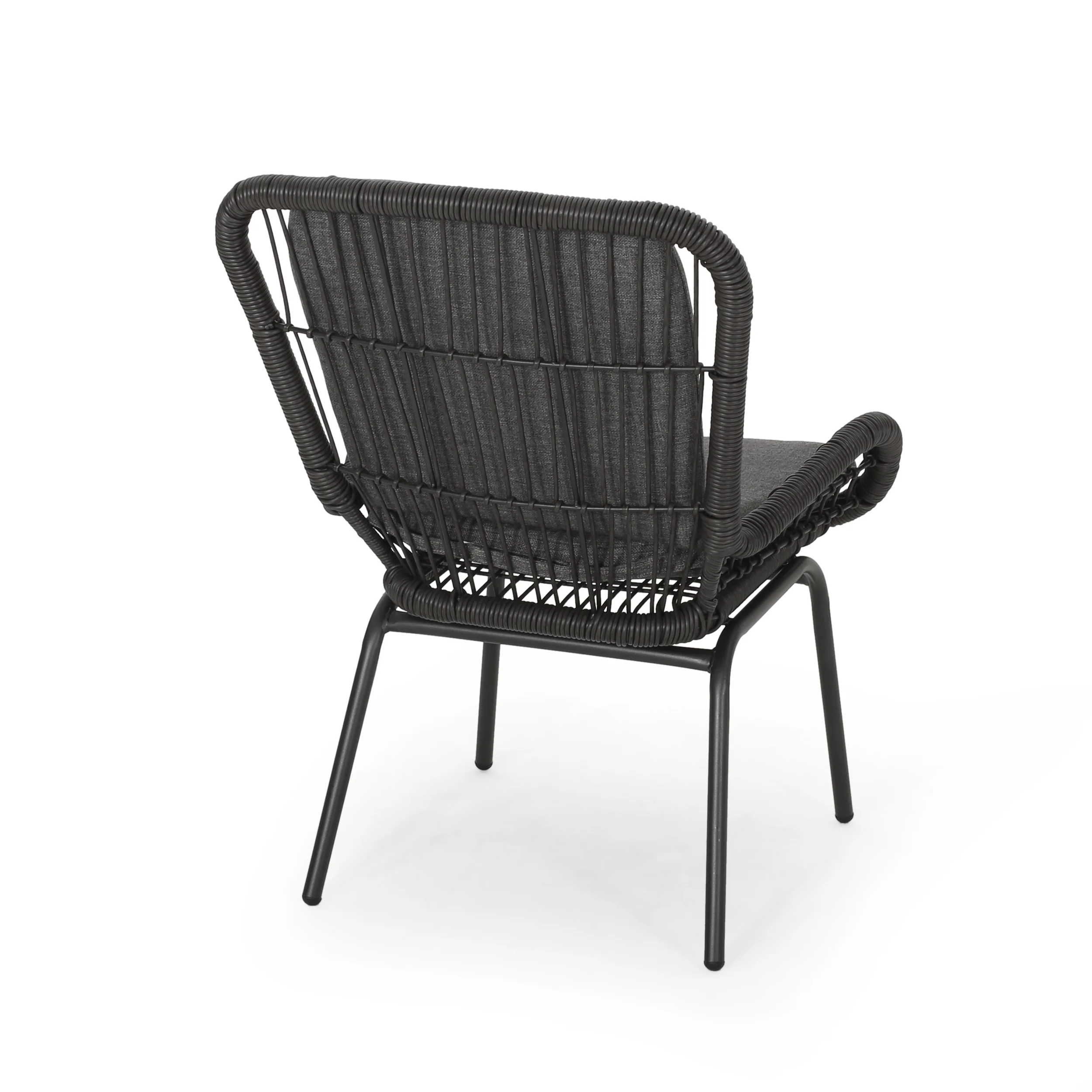 Averyrose Outdoor Wicker Chat Set with Cushions - furnishings