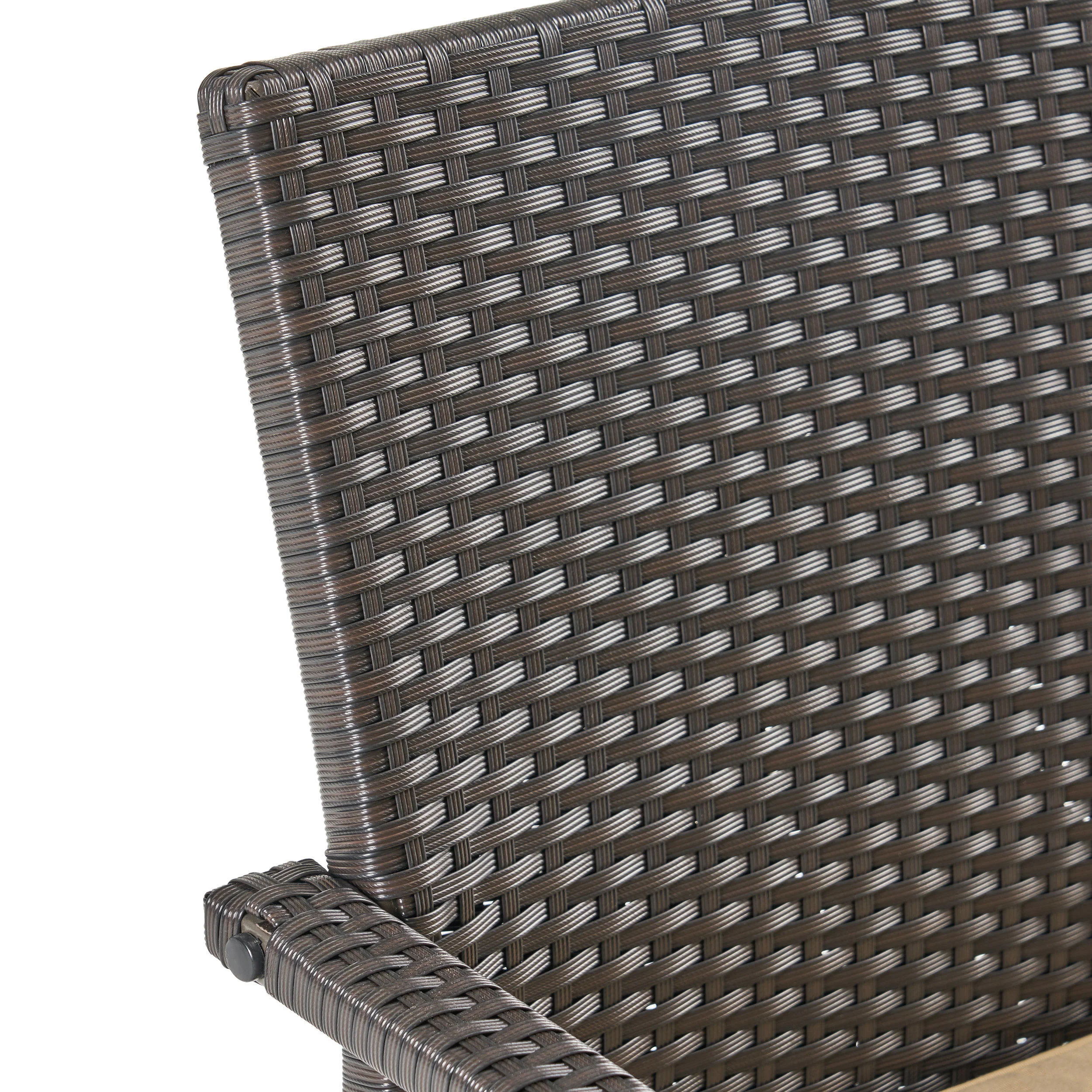 Meroy Patio Fire Pit Set, 4-Seater with Club Chairs, Wicker with Outdoor Cushions - furnishings