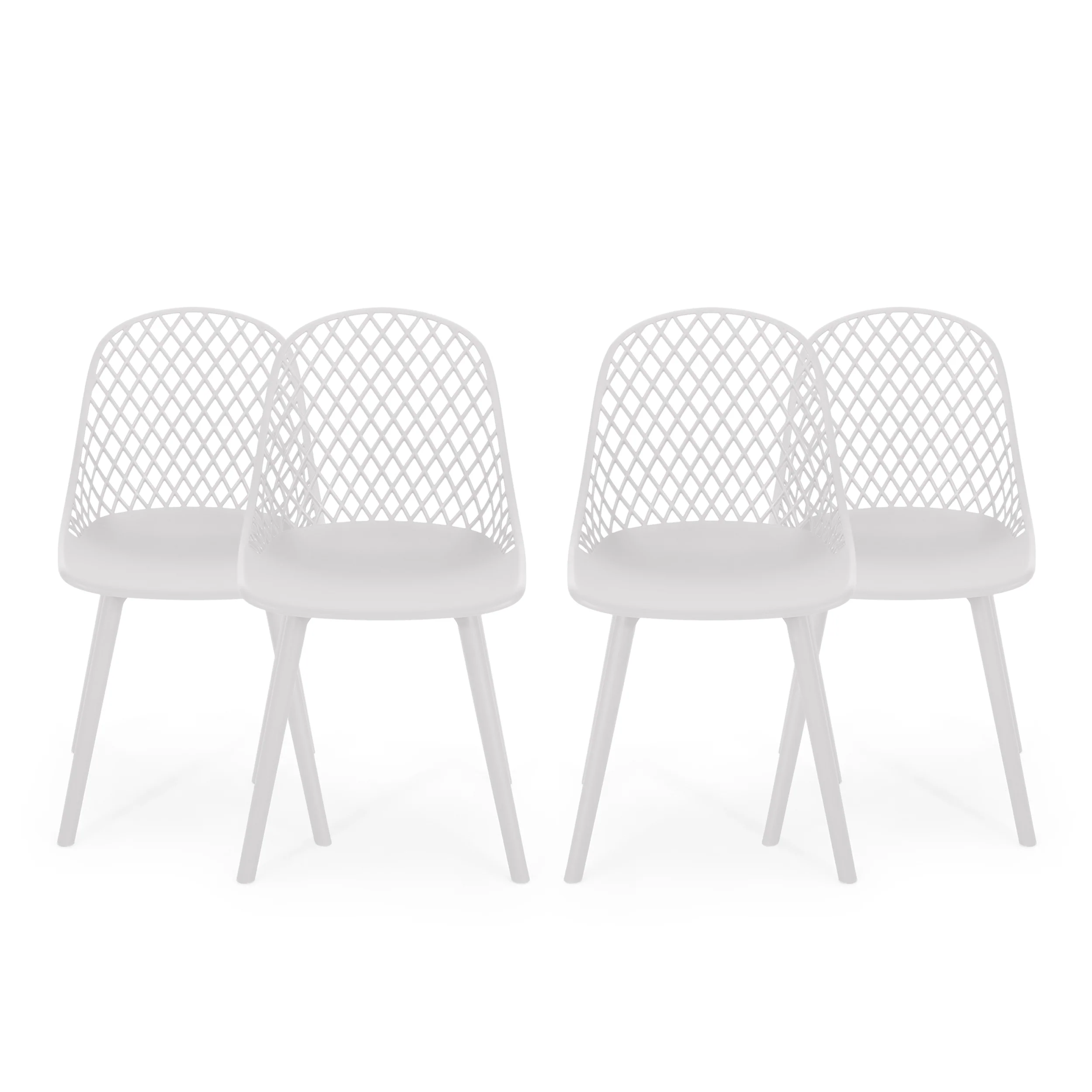 Lucy Outdoor Modern Dining Chair (Set of 4) - furnishings