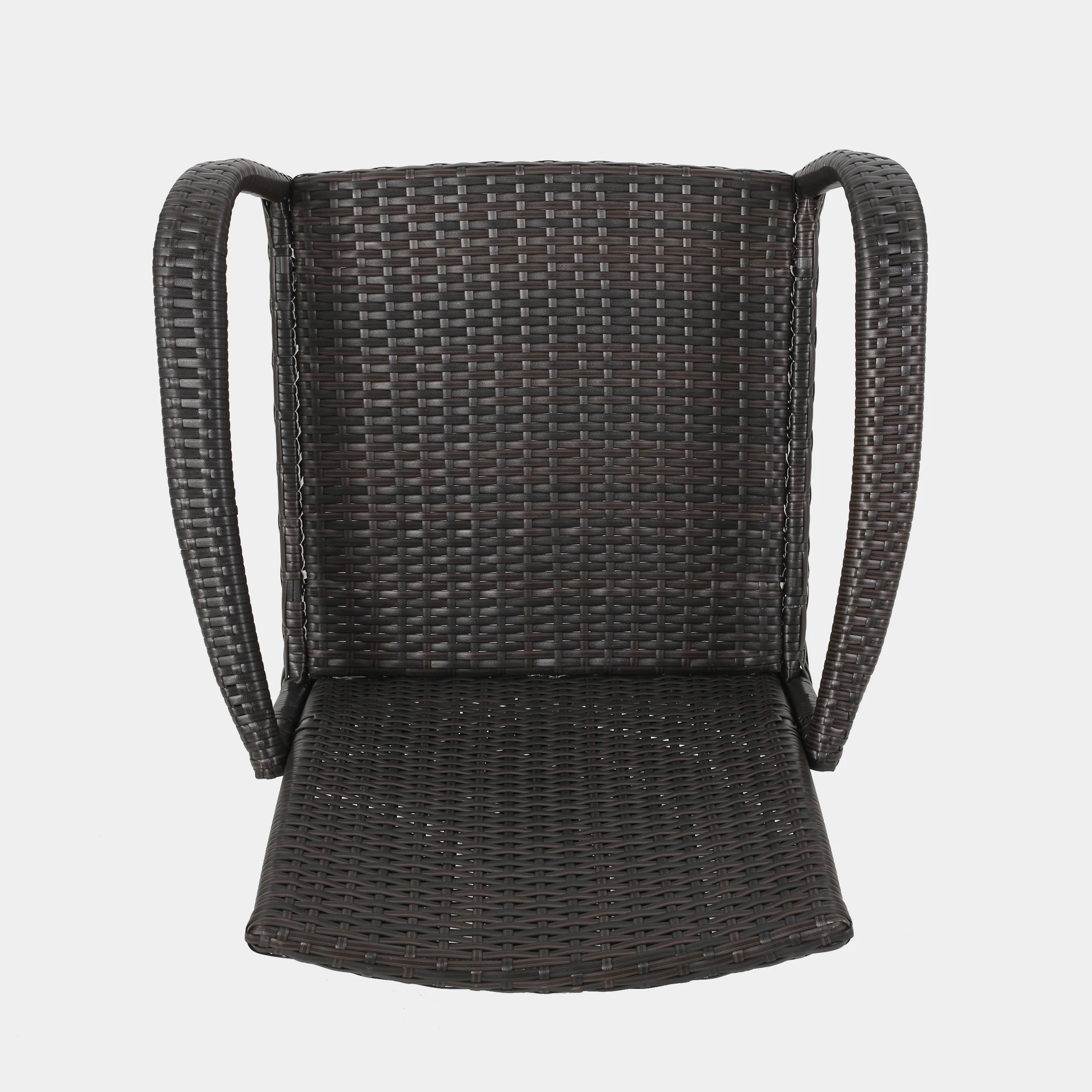 Bannon Outdoor Contemporary Wicker Dining Chair (Set of 2) - furnishings
