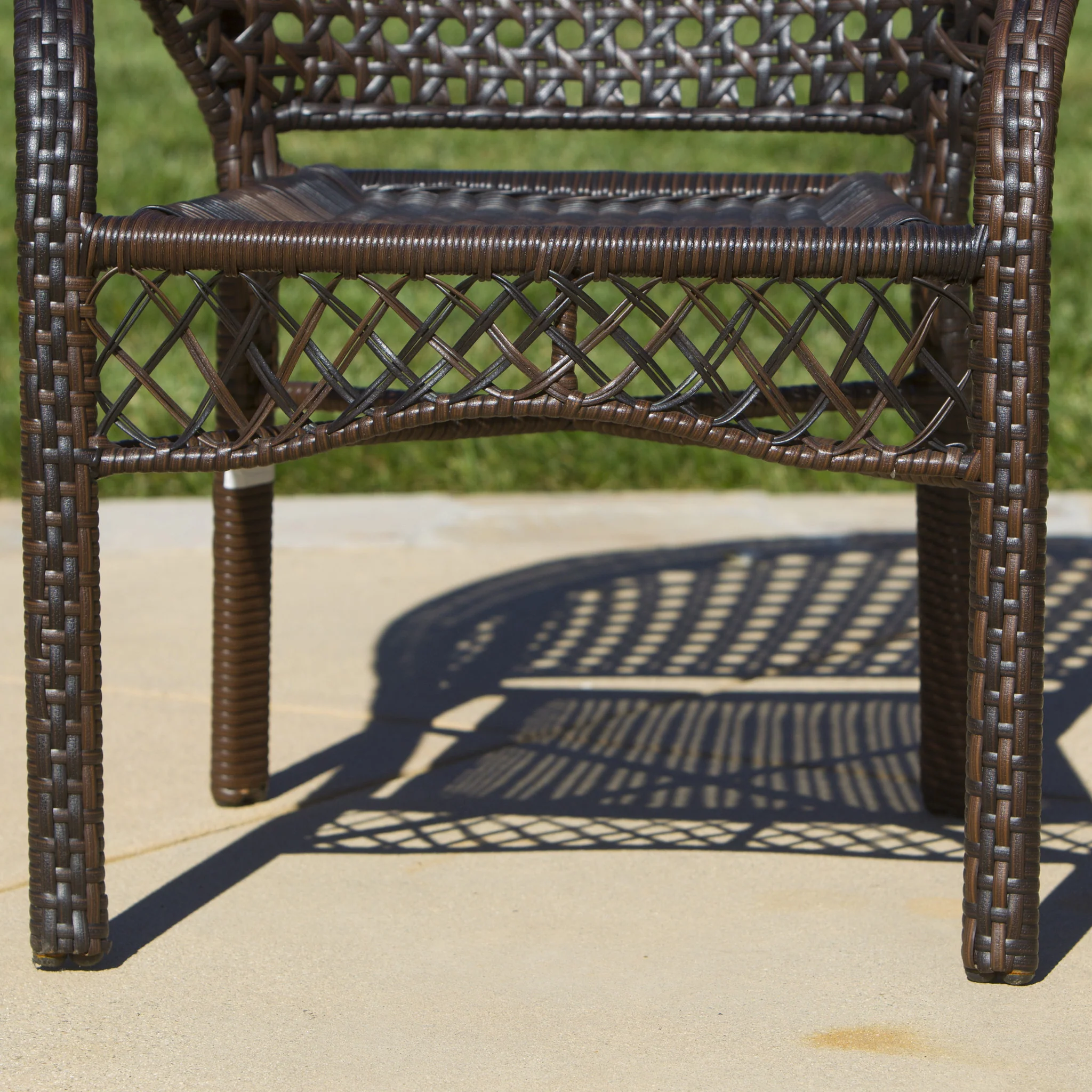 Malibu Brown 2pk Wicker Club Chairs - furnishings