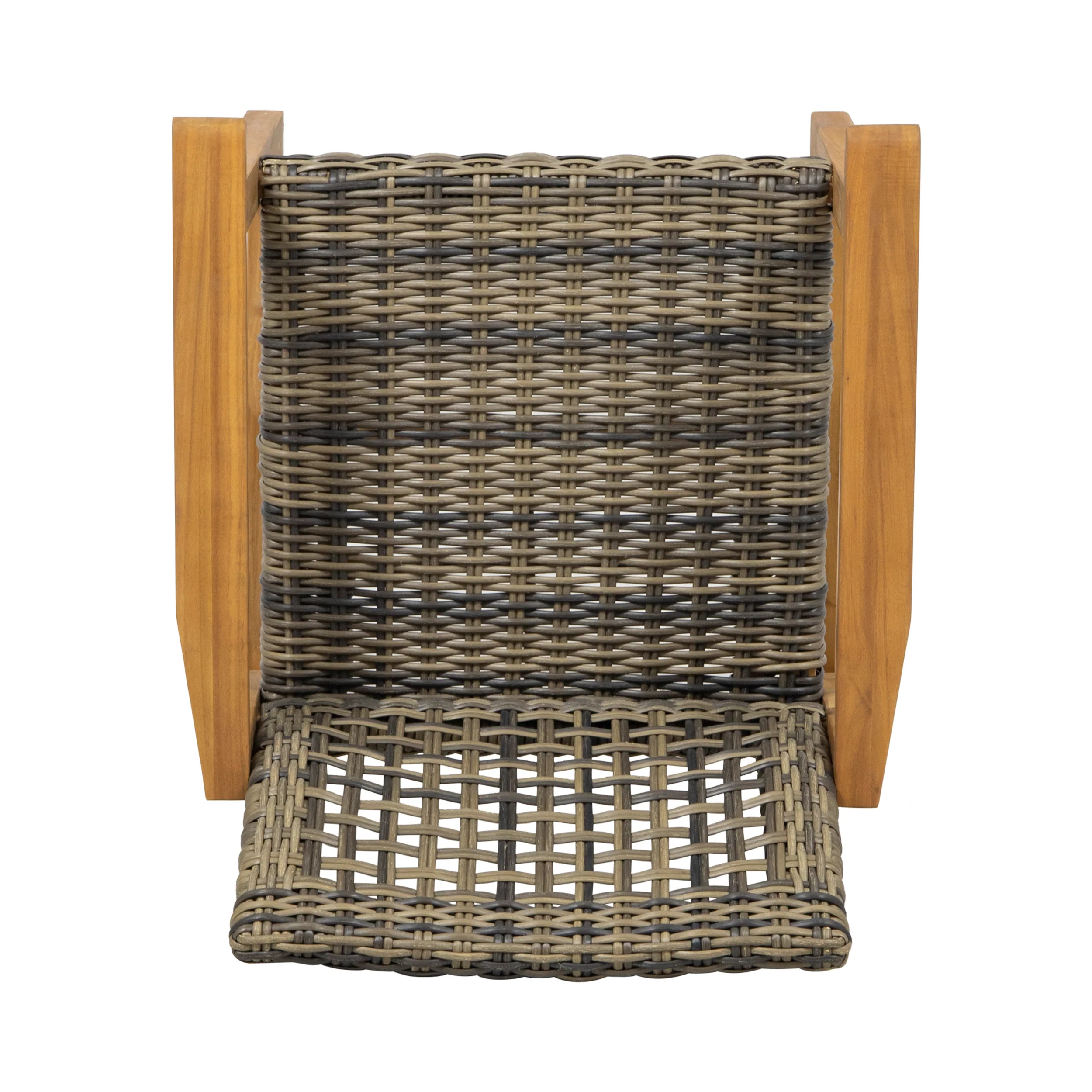 Alyssa Outdoor Acacia Wood and Wicker Dining Chair (Set of 2) - furnishings