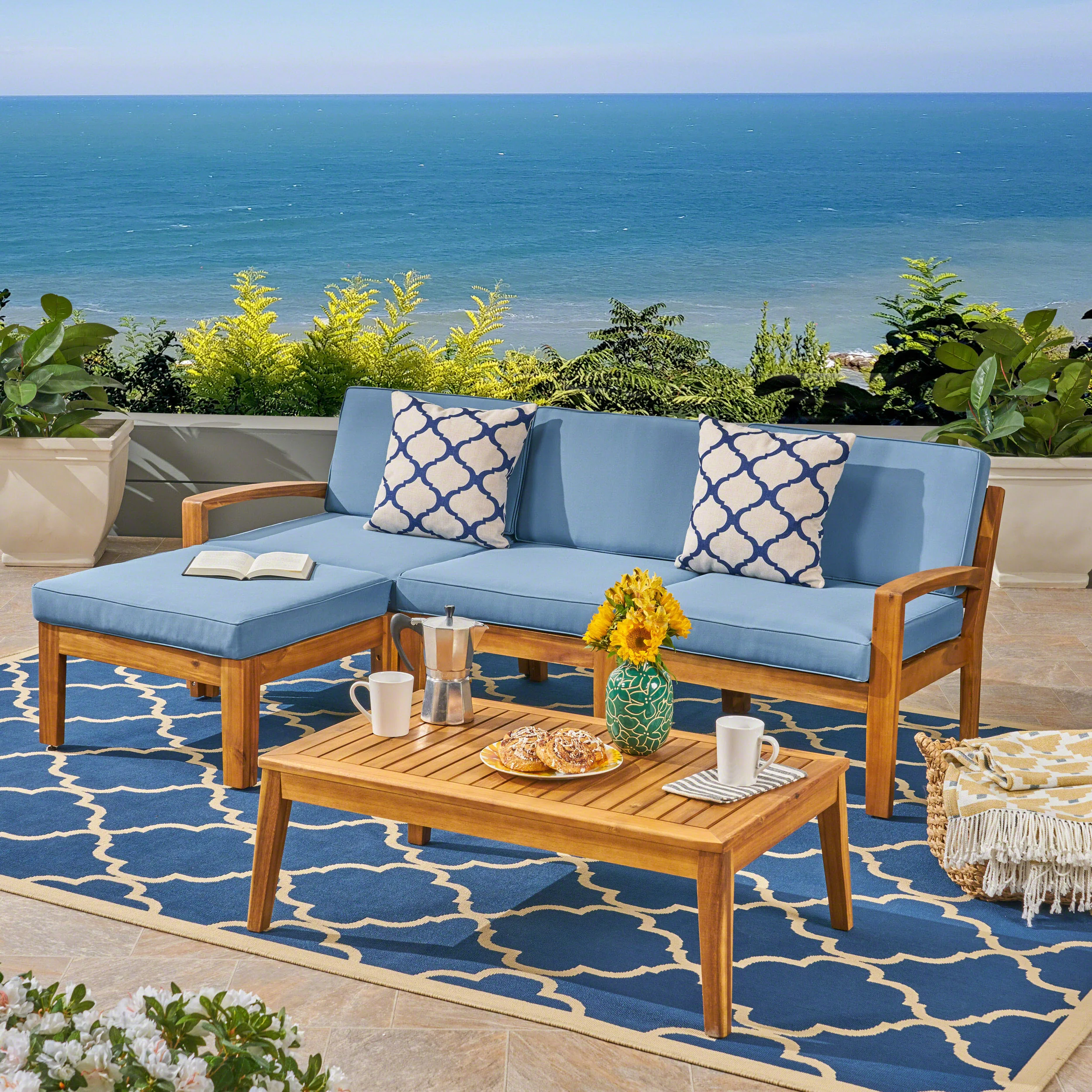 Grenada 5pcs Outdoor Sectional Sofa Set - furnishings