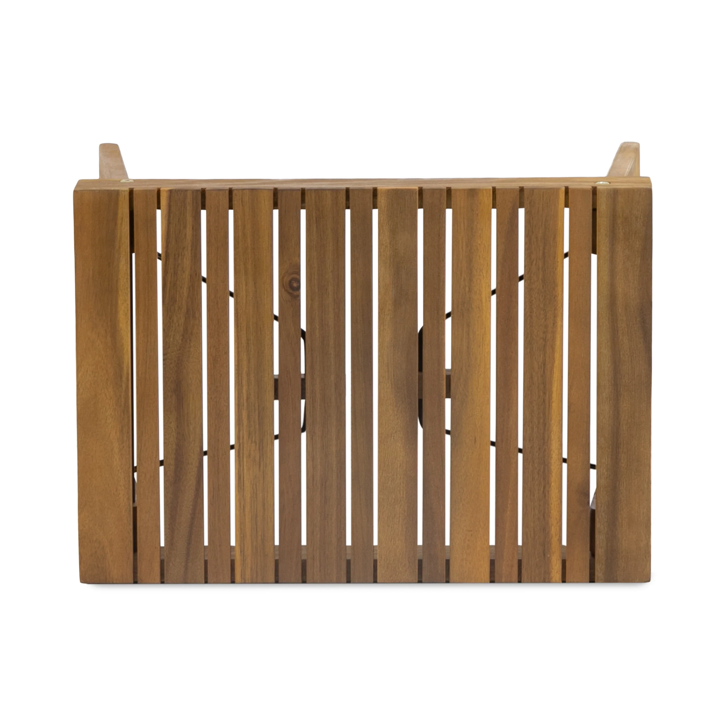 Addisyn Outdoor Acacia Wood 3 Piece Chaise Lounge Set - furnishings