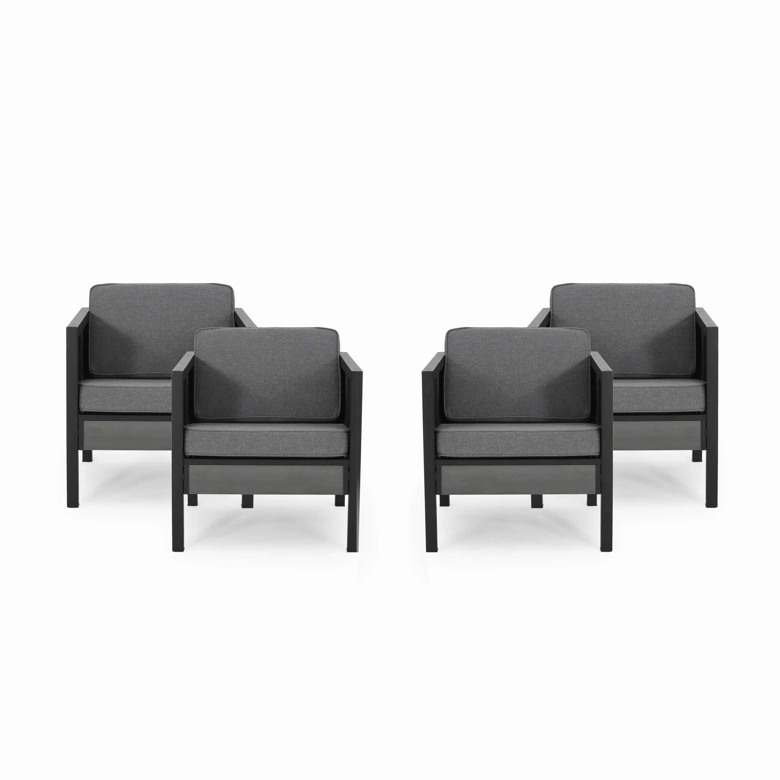 Grace Outdoor Club Chair with Cushions (Set of 4) - furnishings