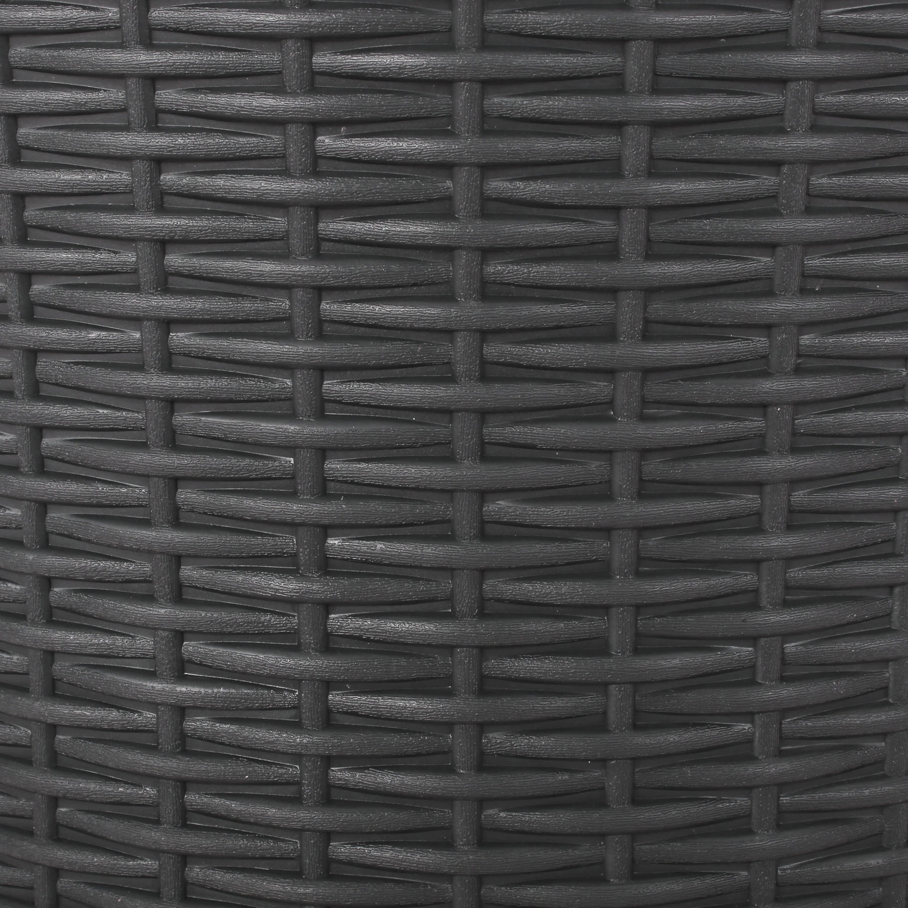 Iven Outdoor Faux Wicker Patio Table - furnishings
