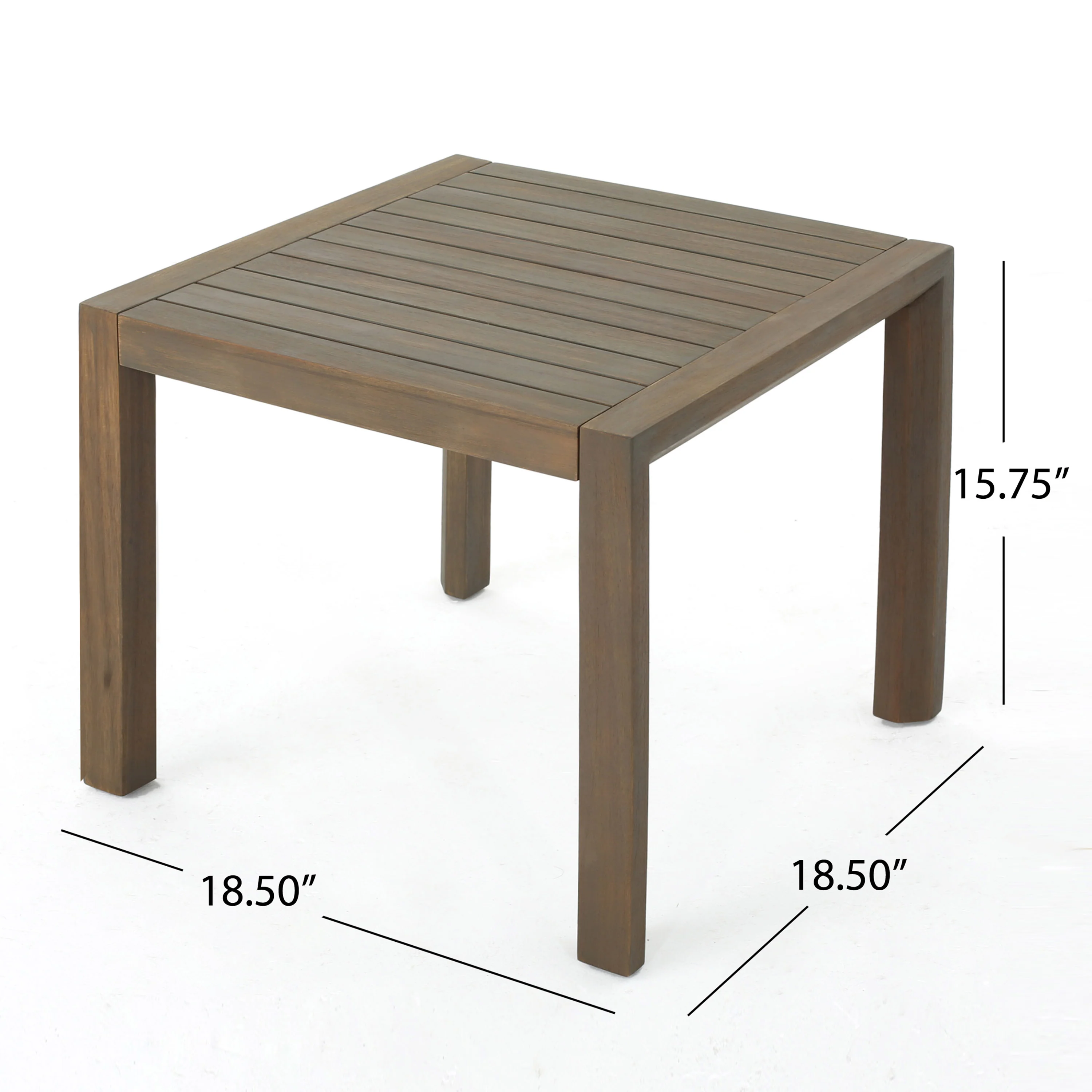 Ludwig Outdoor Acacia Wood 3 Piece Chat Set with Cushions - furnishings