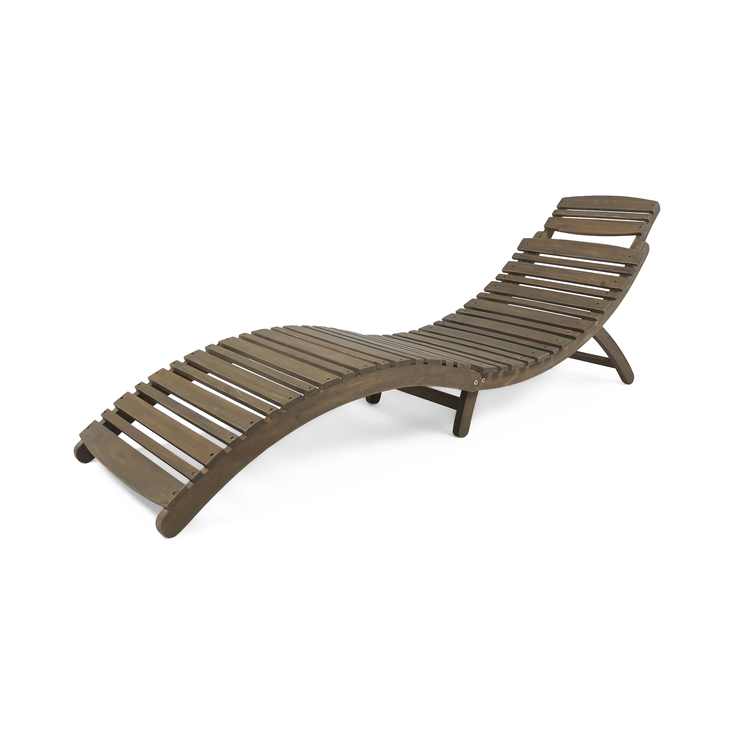 Lisbon Outdoor Acacia Wood 3 Piece Chaise Lounge Set - furnishings