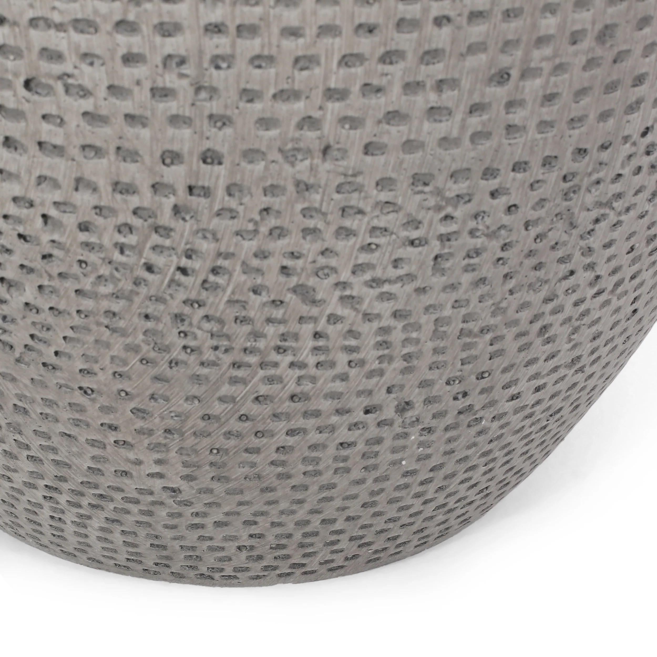 Alcona Outdoor Lightweight Concrete Side Table, Concrete Finish - furnishings