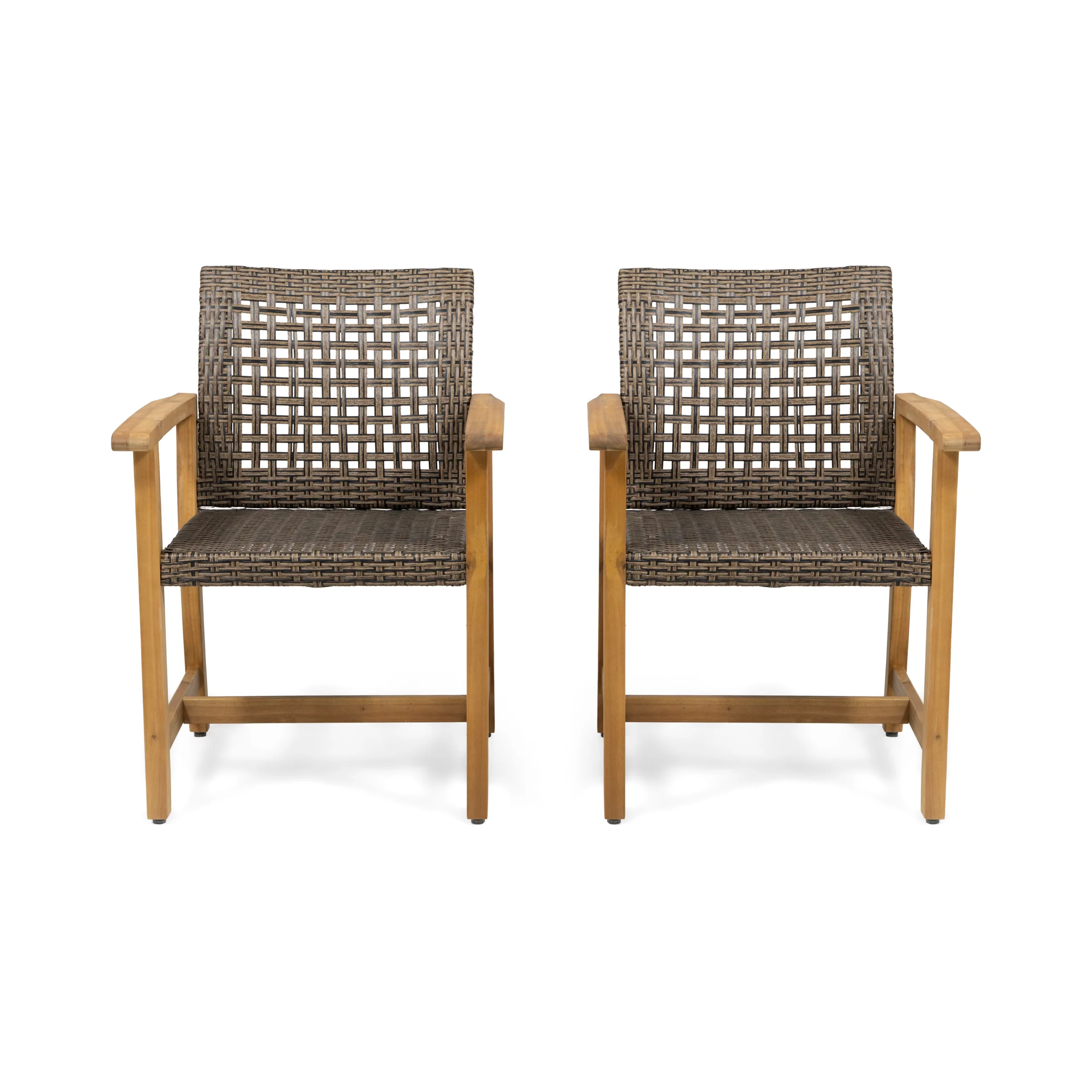 Levant Outdoor Acacia Wood Dining Chair (Set of 2) - furnishings