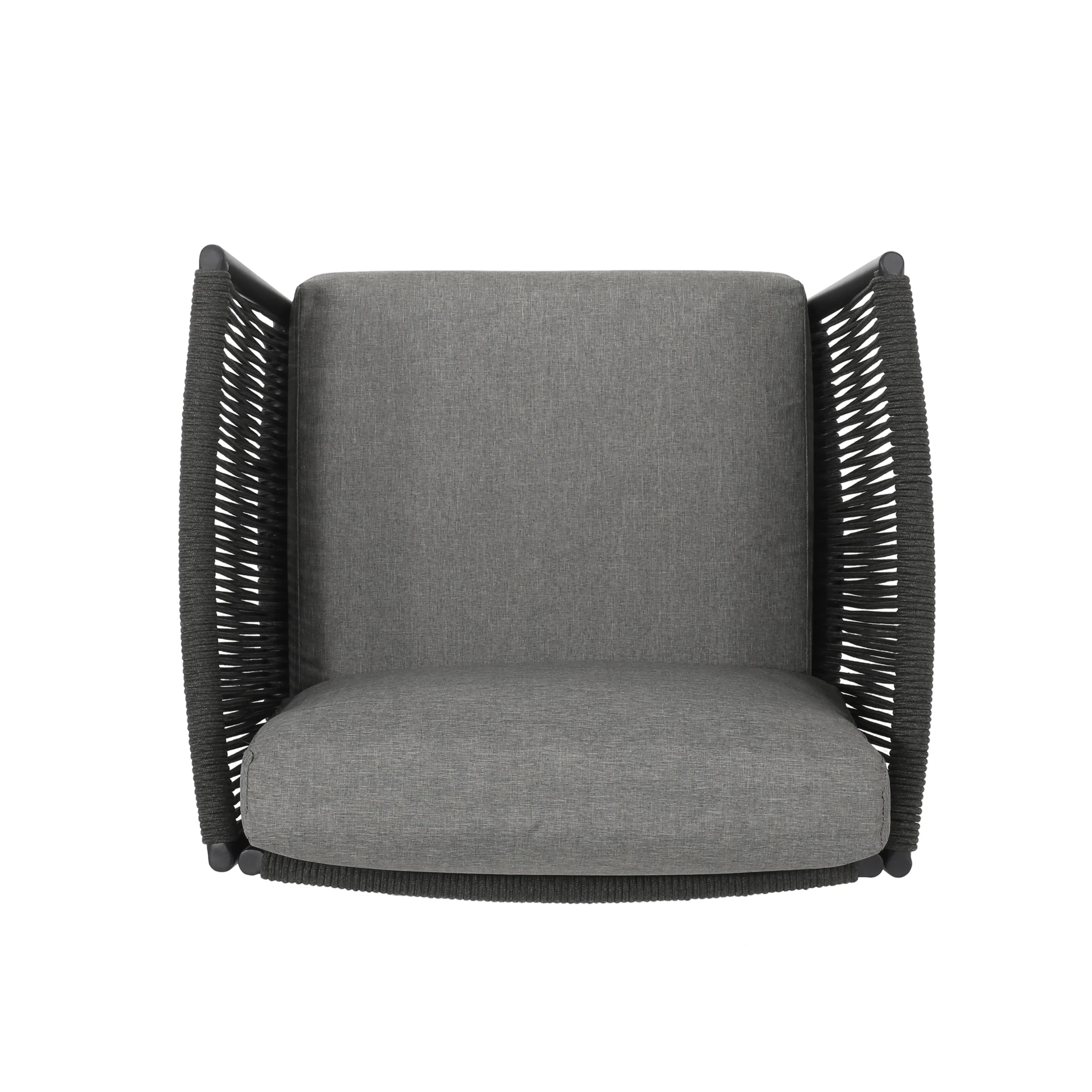 Sefora Outdoor Rope Club Chair with Cushions (Set of 2) - furnishings