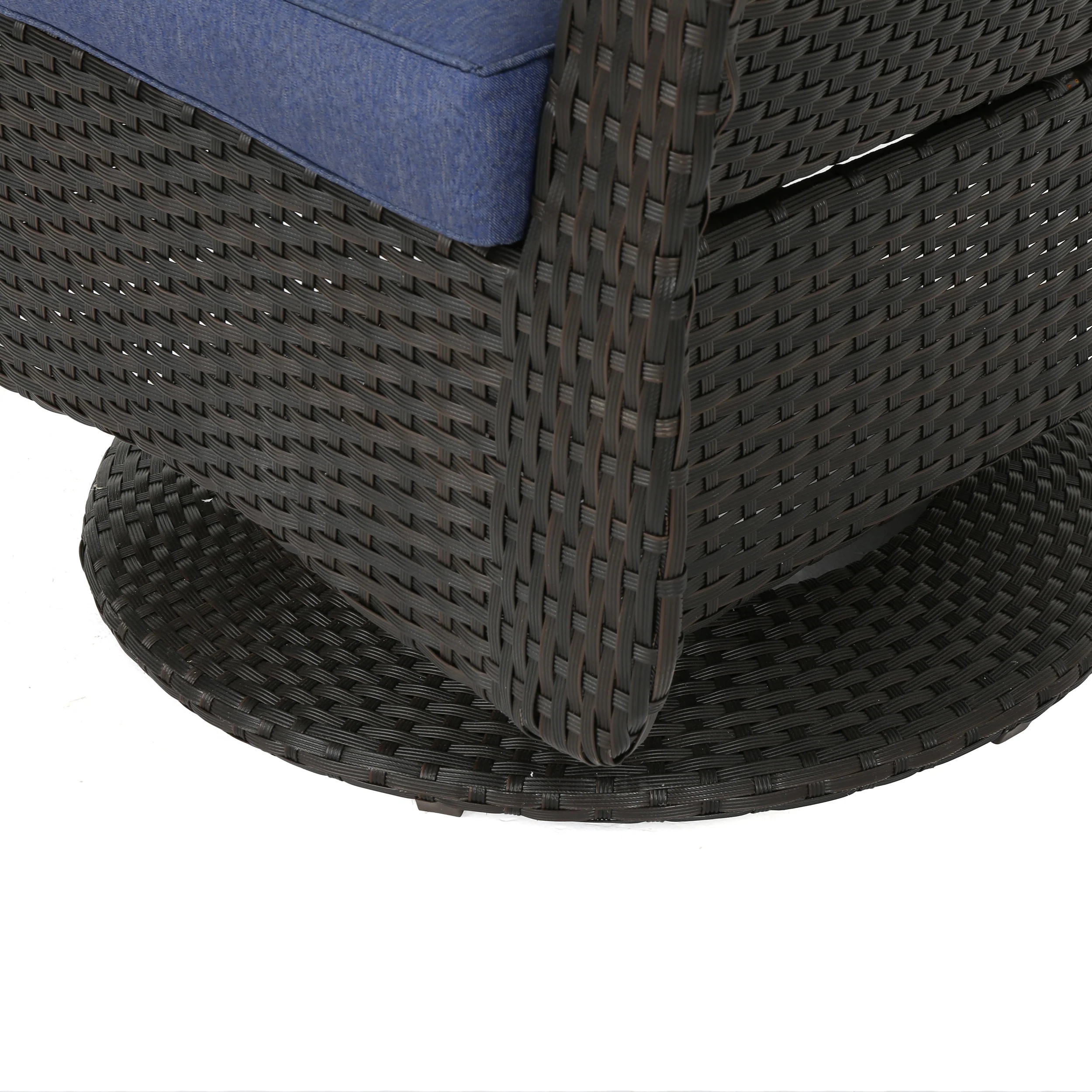 Dunlevy Outdoor 5 Piece Fire Pit Wicker Chat Set - furnishings