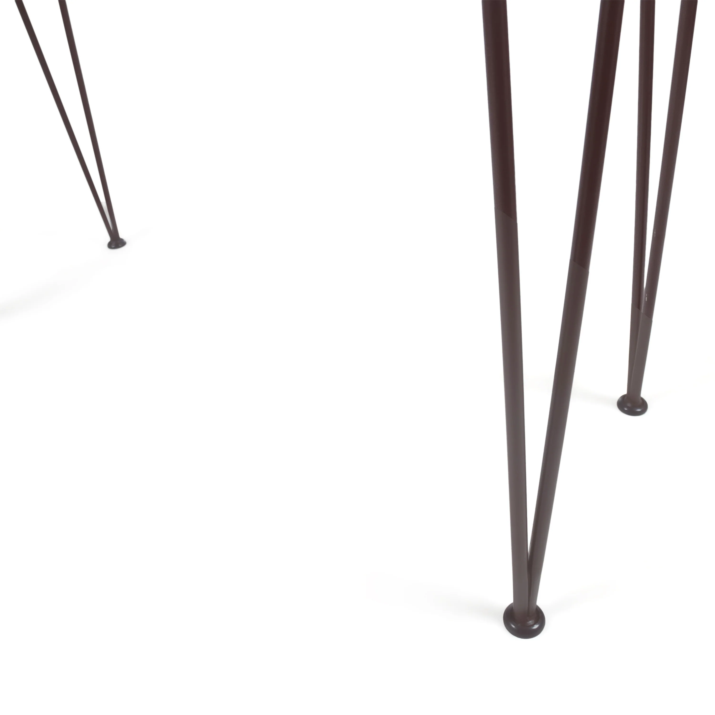 Avy Outdoor Rustic Industrial Acacia Wood Bar Table with Metal Hairpin Legs, Teak - furnishings