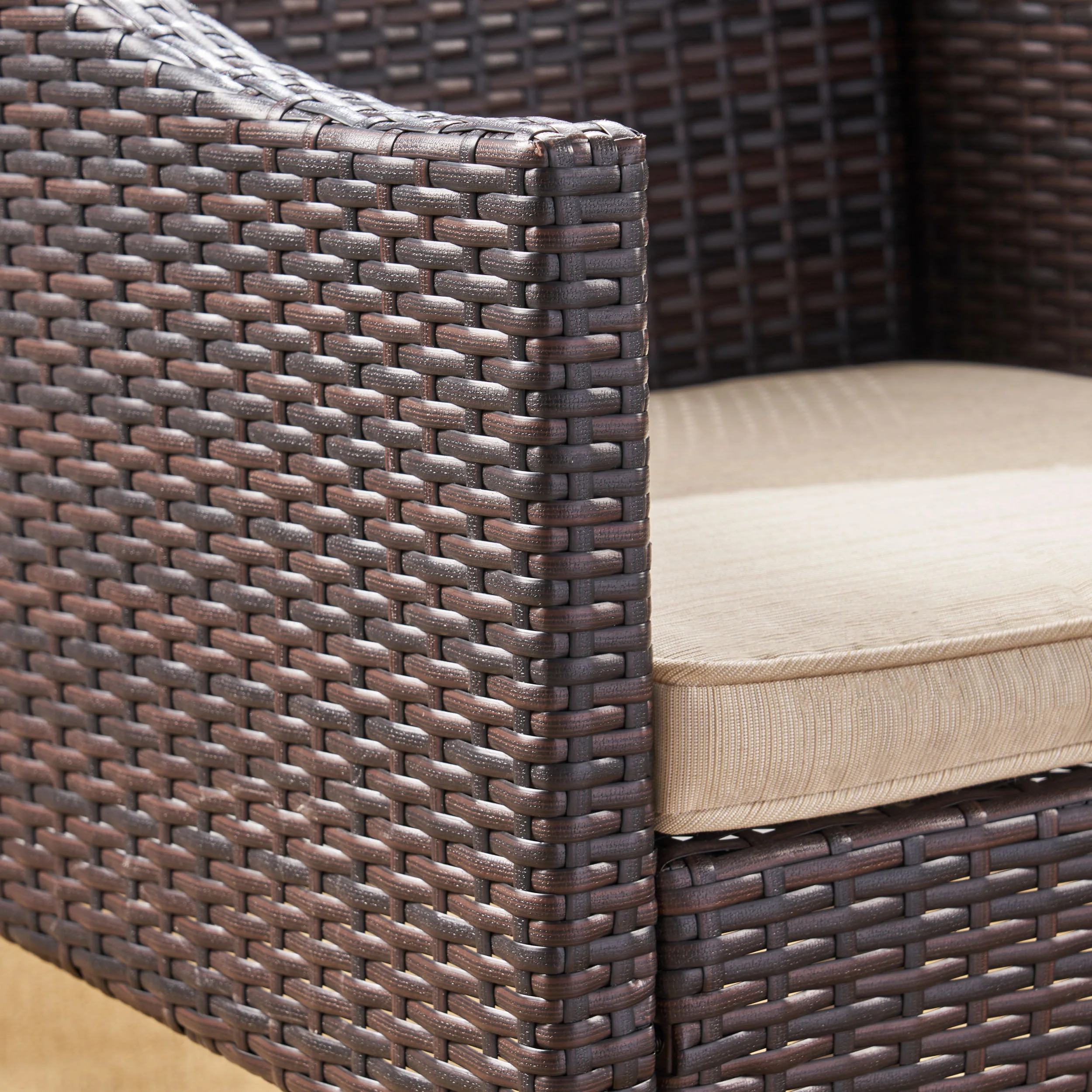 Sims Outdoor 3 Piece Wicker Chat Set - furnishings