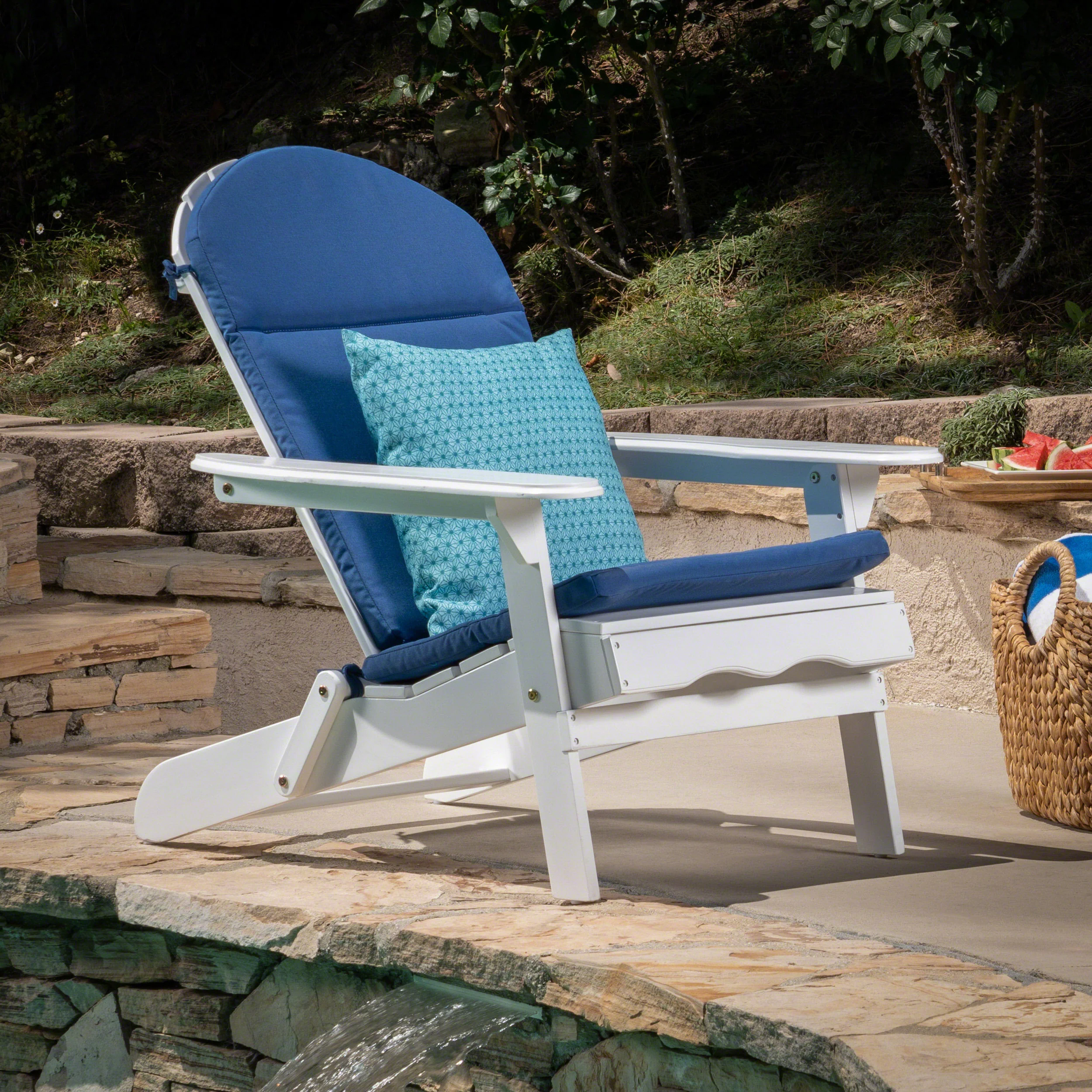 Reed Outdoor Water-Resistant Adirondack Chair Cushion - furnishings