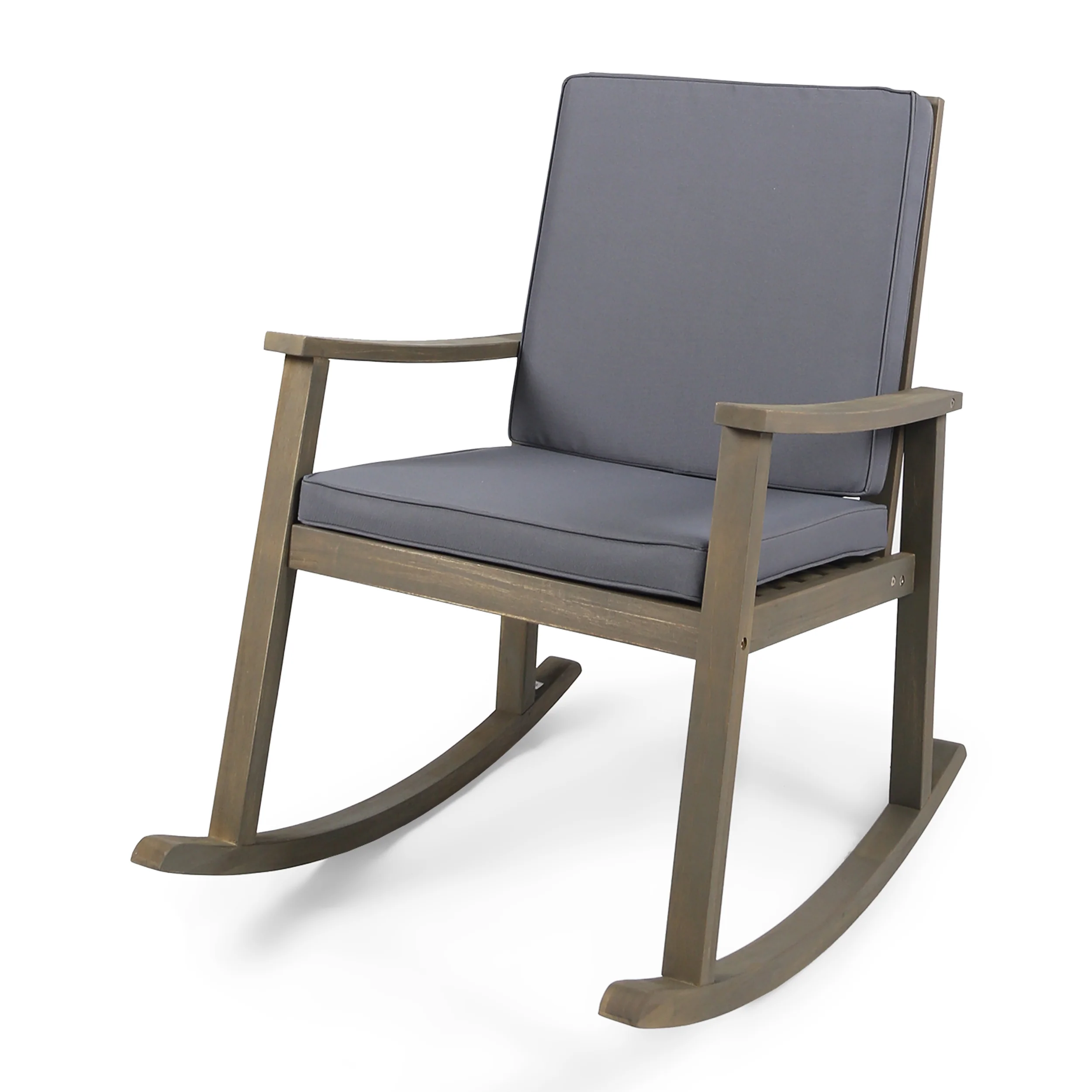 Aeney Outdoor Acacia Wood Rocking Chair - furnishings