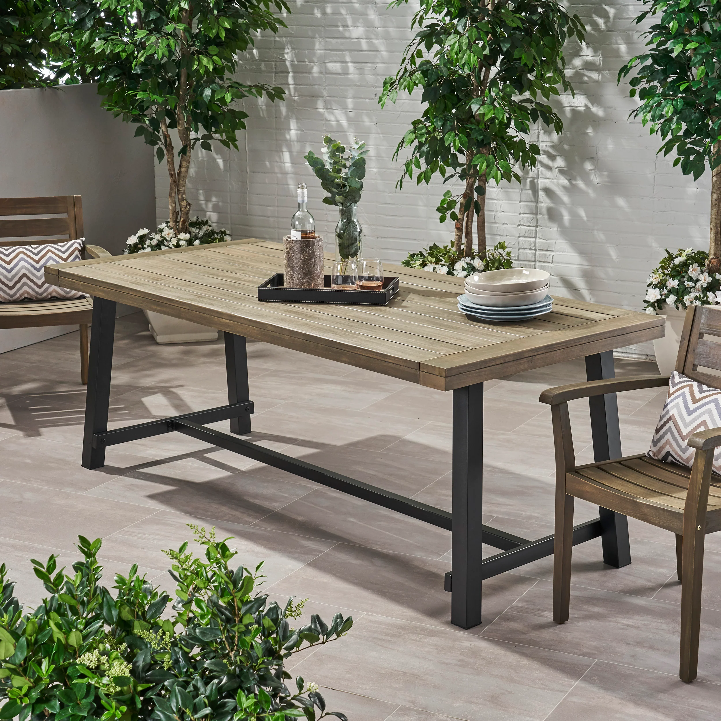 Bowman Outdoor Eight Seater Dining Table - furnishings